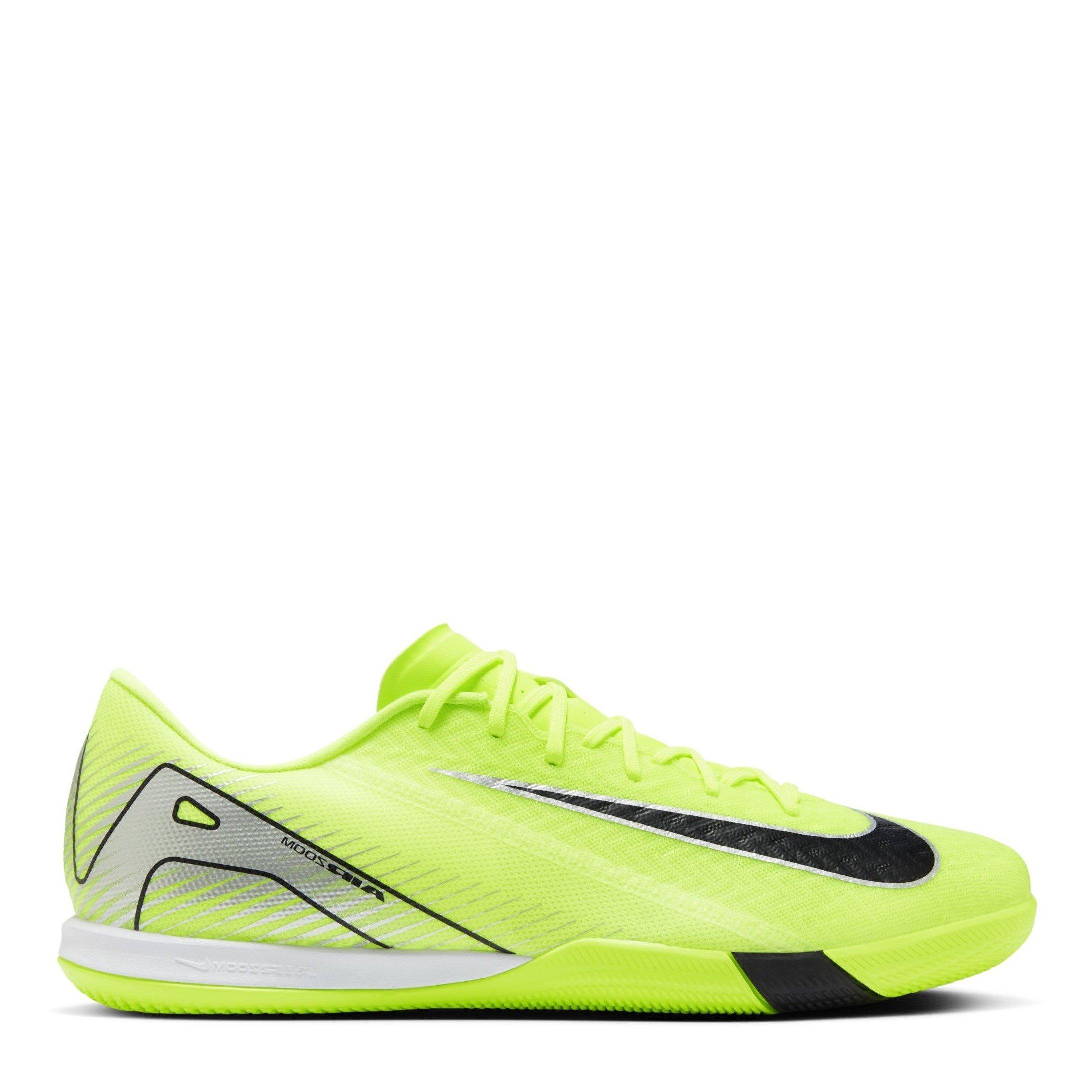 Nike Men's Mercurial Vapor 16 Academy Adults Indoor Court Football Boots - Volt/Black - 10 (45)