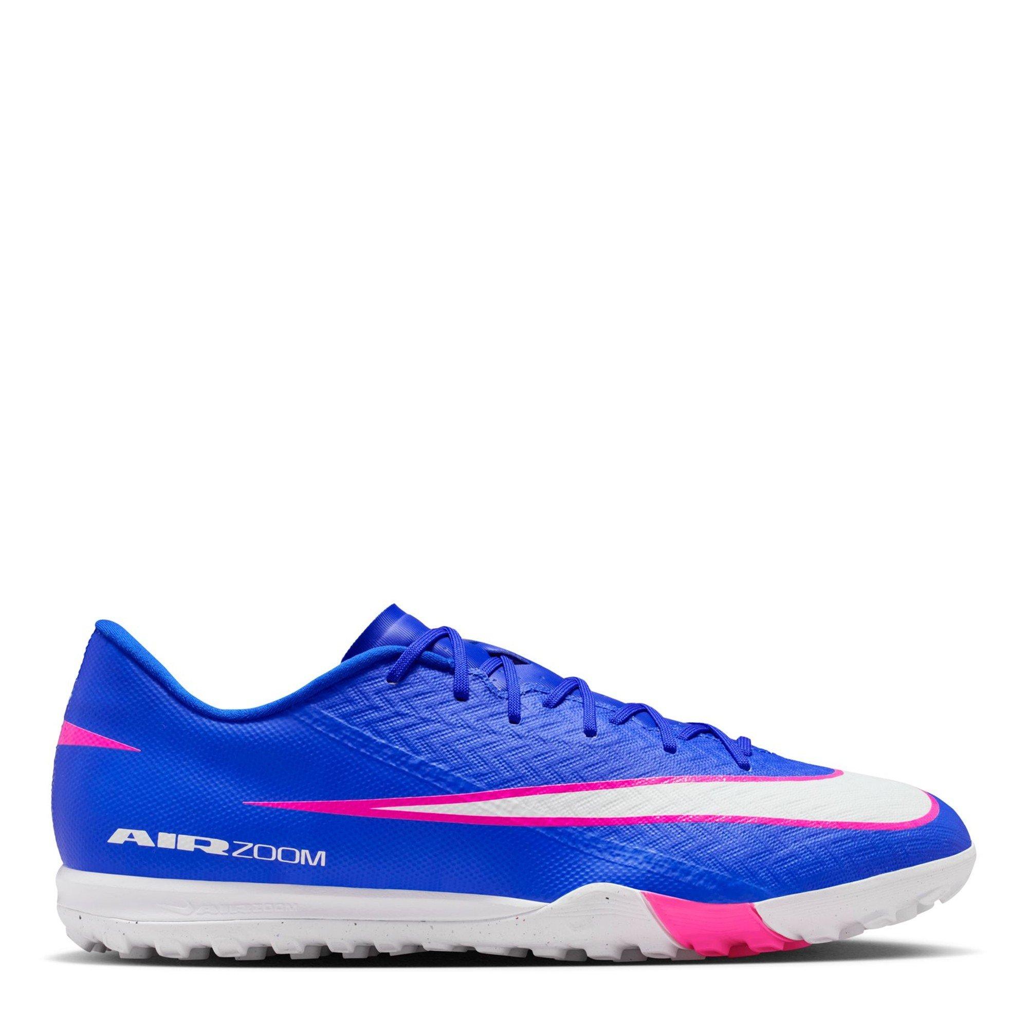Nike Men's Zoom Mercurial Vapor 16 Academy Astro Turf Football Boots - Blue/Wht/Pink - 8 (42.5)