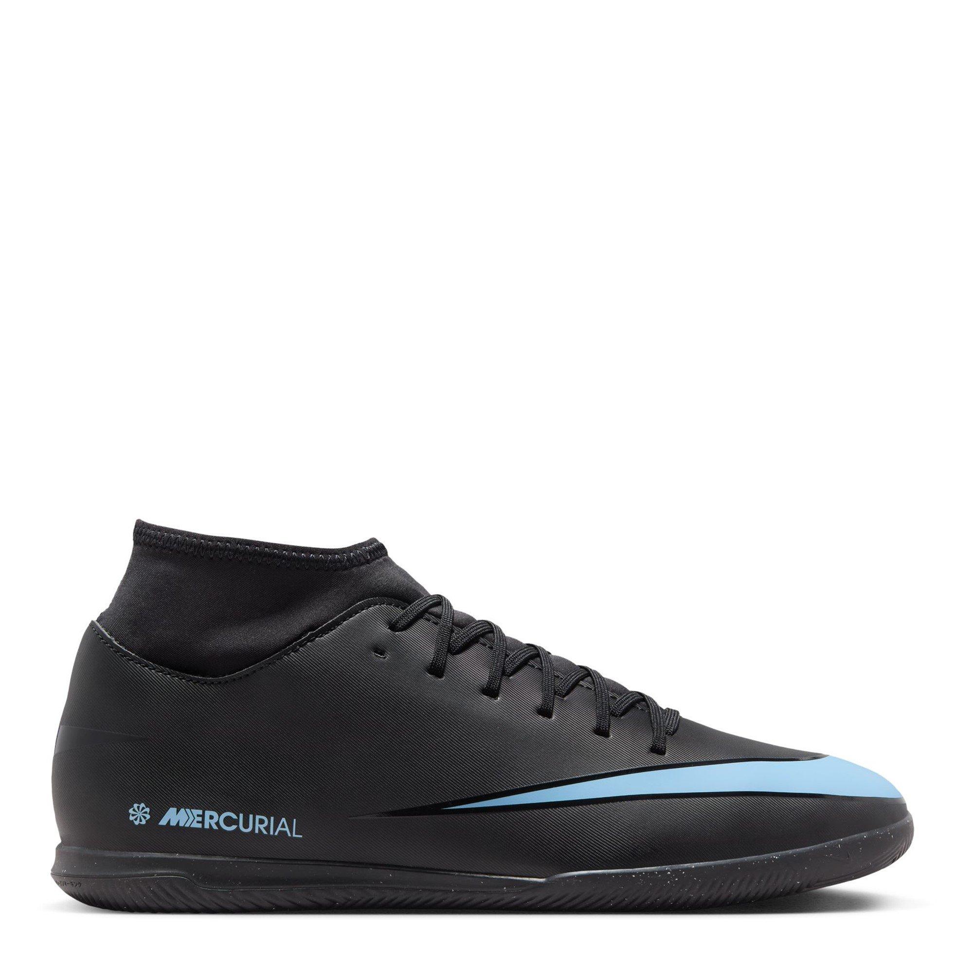 Nike Men's Mercurial Superfly 10 Club Indoor Football Boots - Black/Blue - 9.5 (44.5)