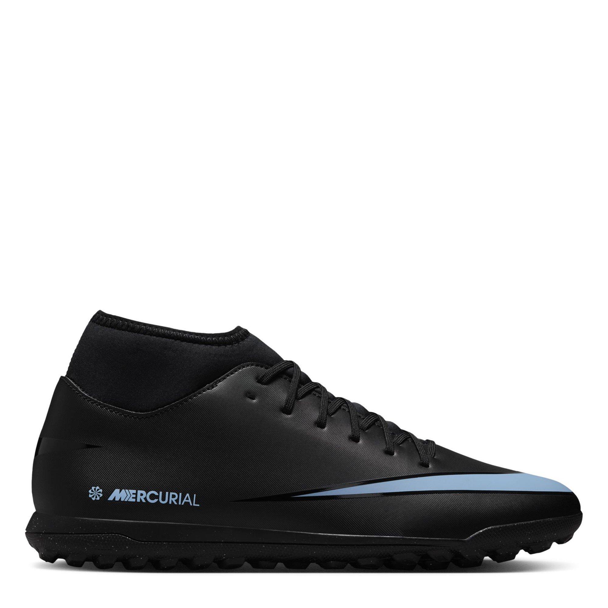 Nike Men's Mercurial Superfly 10 Club Adults Astro Turf Football Boots - Black/Blue - 7.5 (42)
