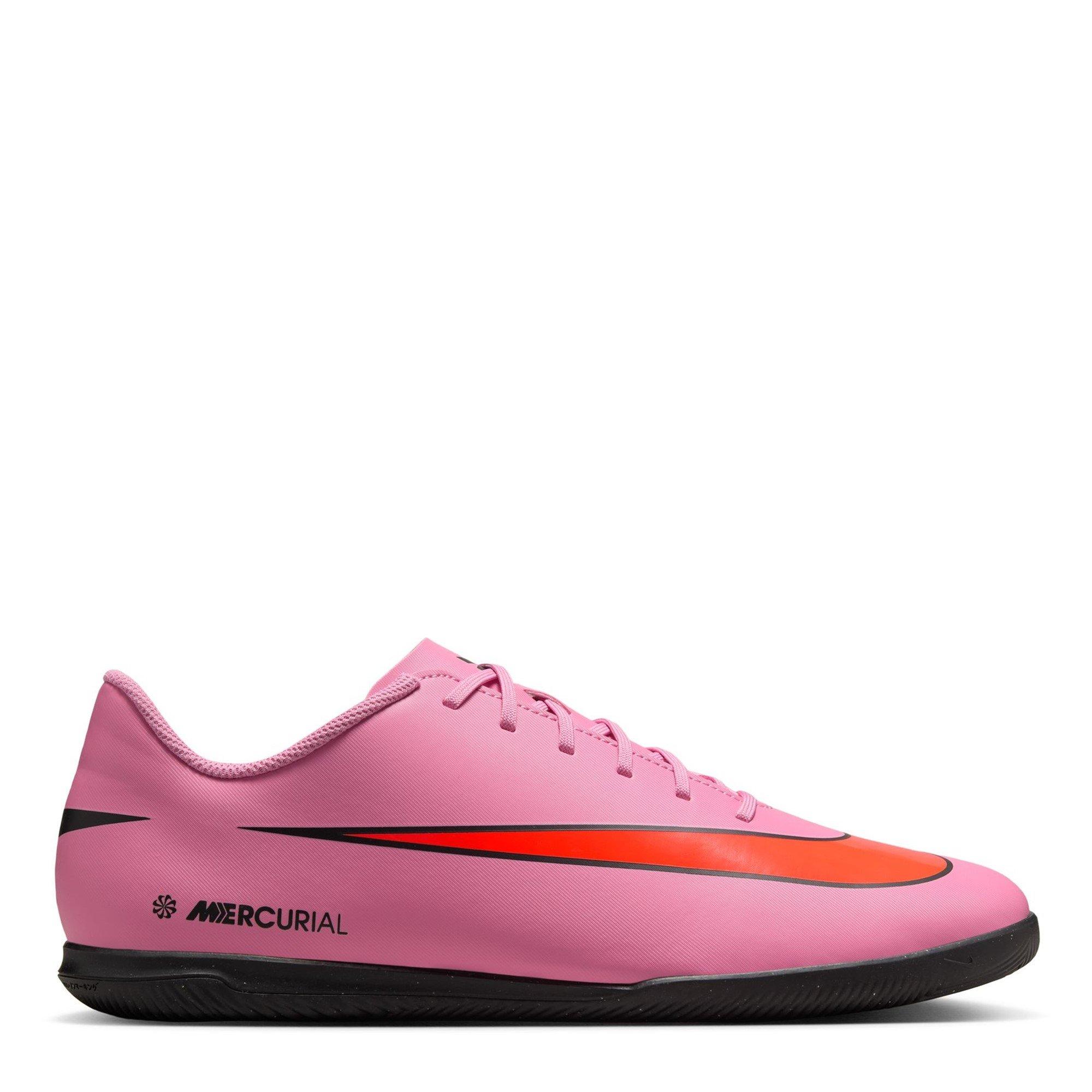 Nike Men's Mercurial Vapor 16 Adults Club Indoor Football Boots - Pink/Black - 8.5 (43)