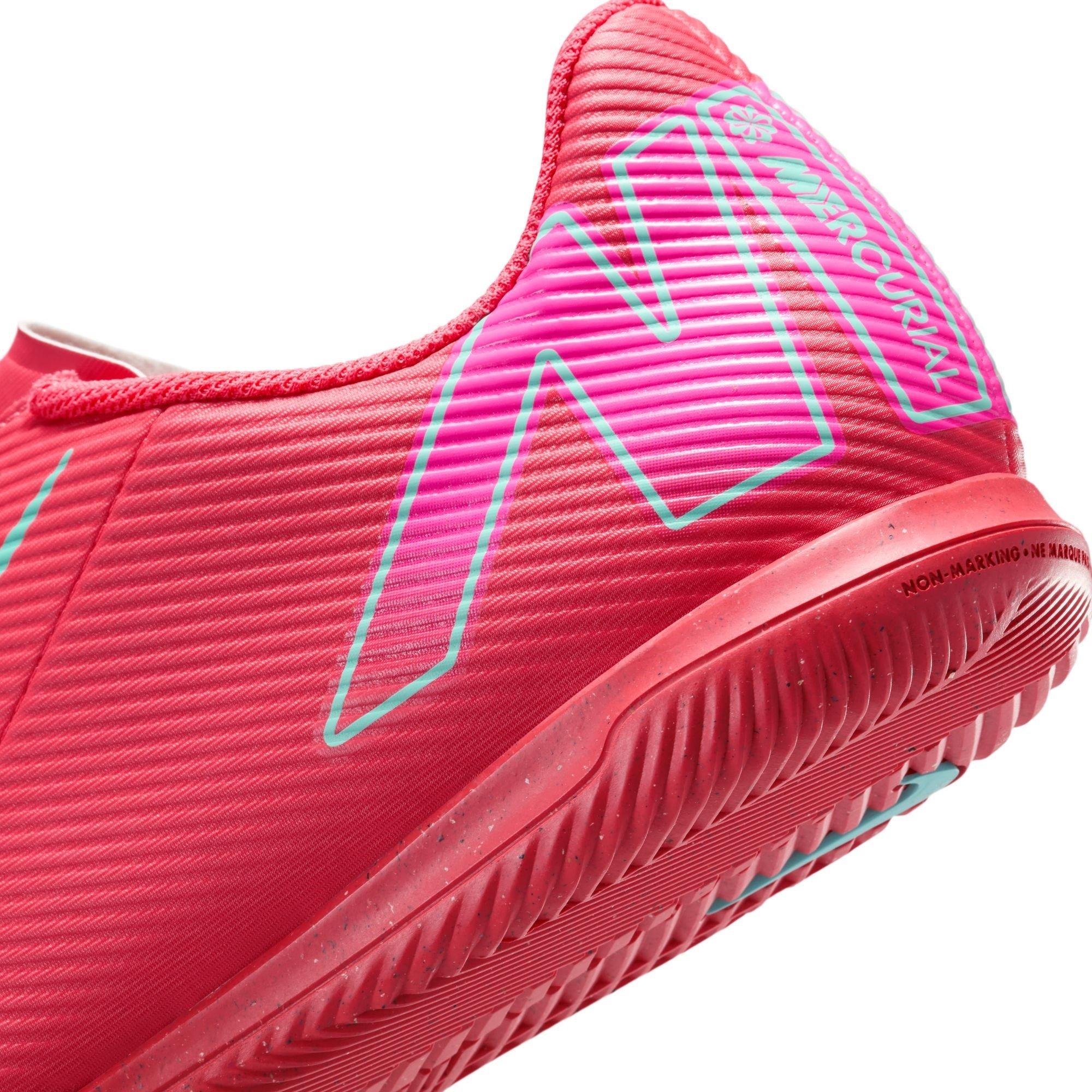 Red/Green - Nike - Mercurial Vapor 16 Adults Club Indoor Football Boots - 8