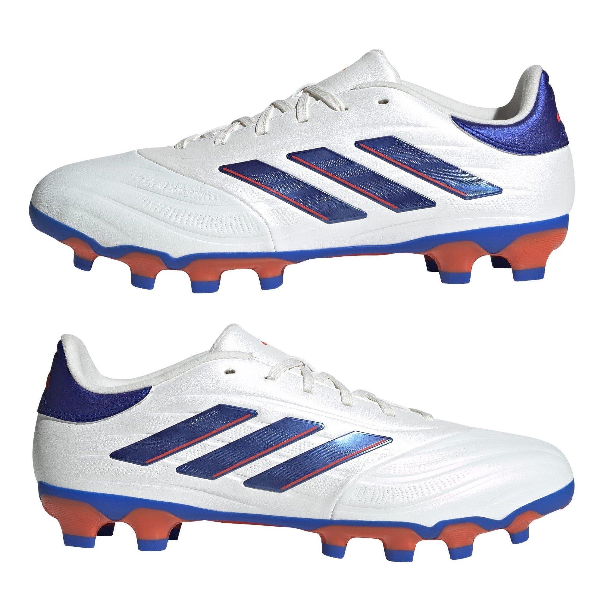 FTWWHT/LUCBLU/S - adidas - Pure 2 League Firm Ground Football Boots - 9