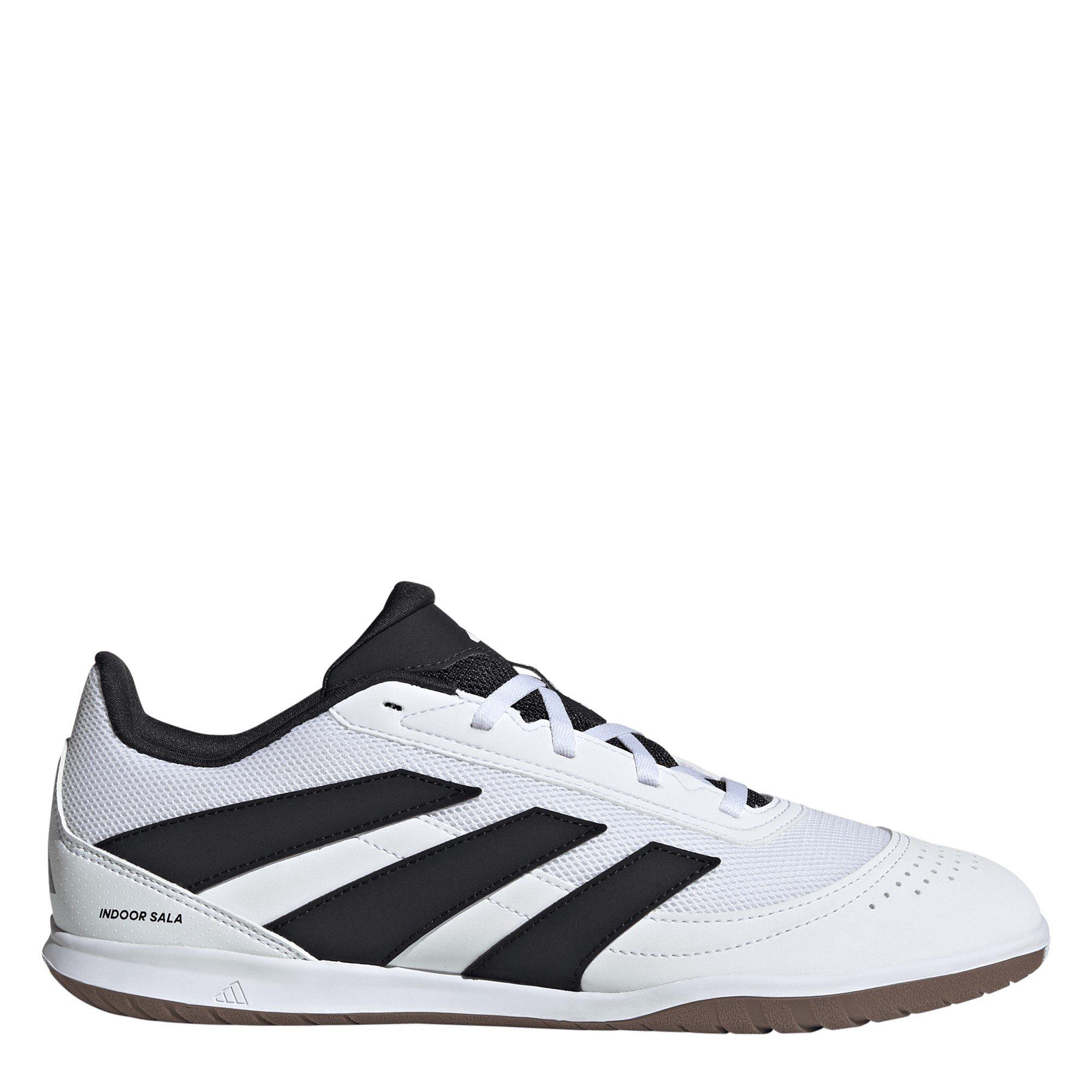 Adidas Men's Predator League Indoor Football Boots - White/Blk/Lemon - 7.5 (41.3)