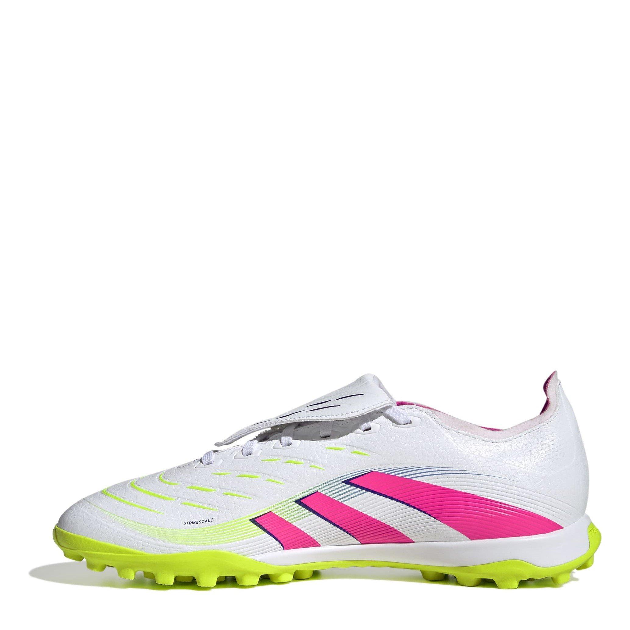 White/Pink - adidas - Predator League Fold-Over Tongue Astro Turf Football Boots - 2