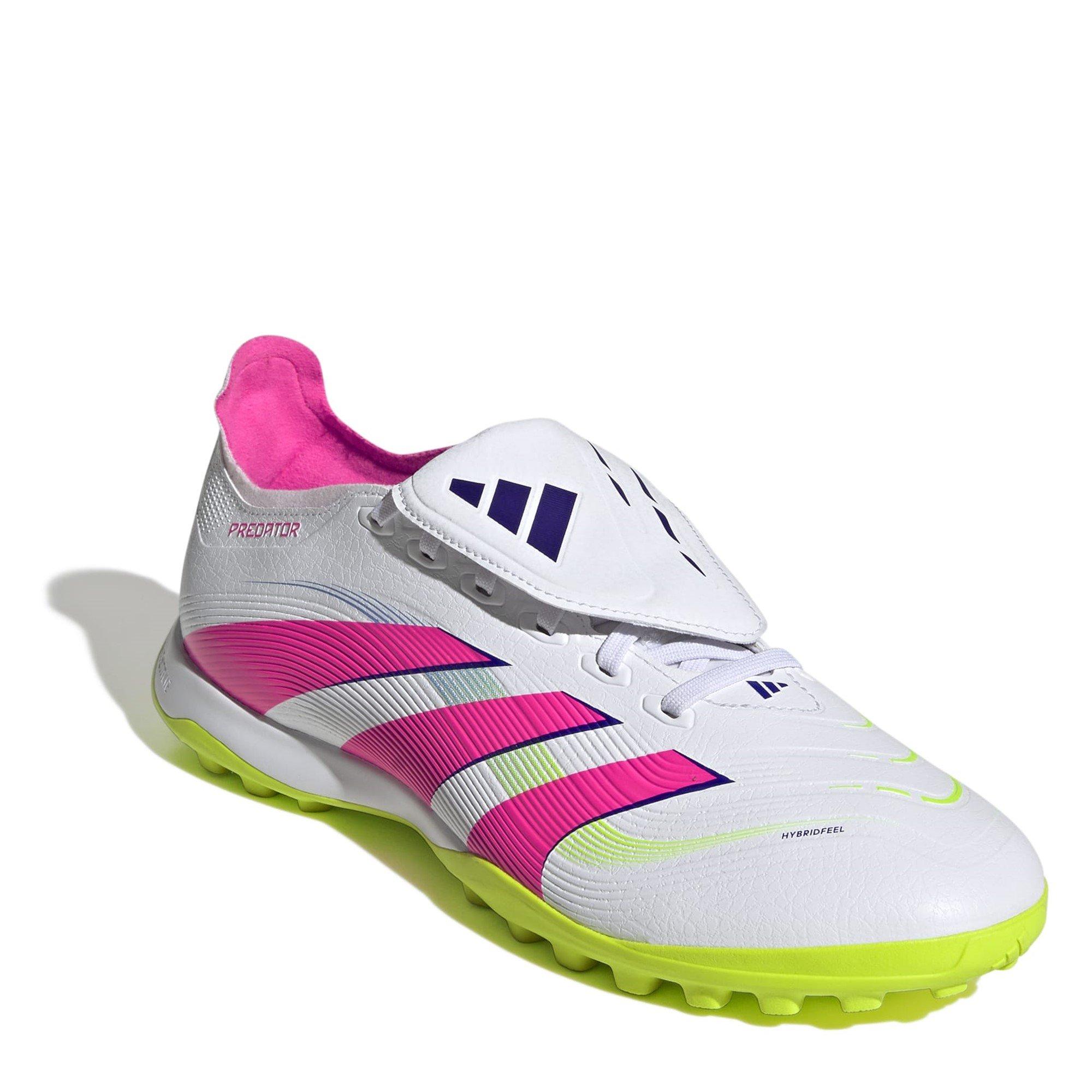 White/Pink - adidas - Predator League Fold-Over Tongue Astro Turf Football Boots - 3