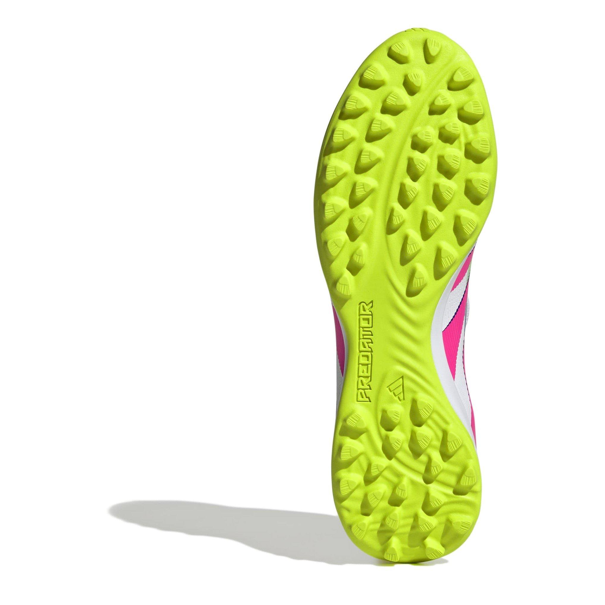White/Pink - adidas - Predator League Fold-Over Tongue Astro Turf Football Boots - 6