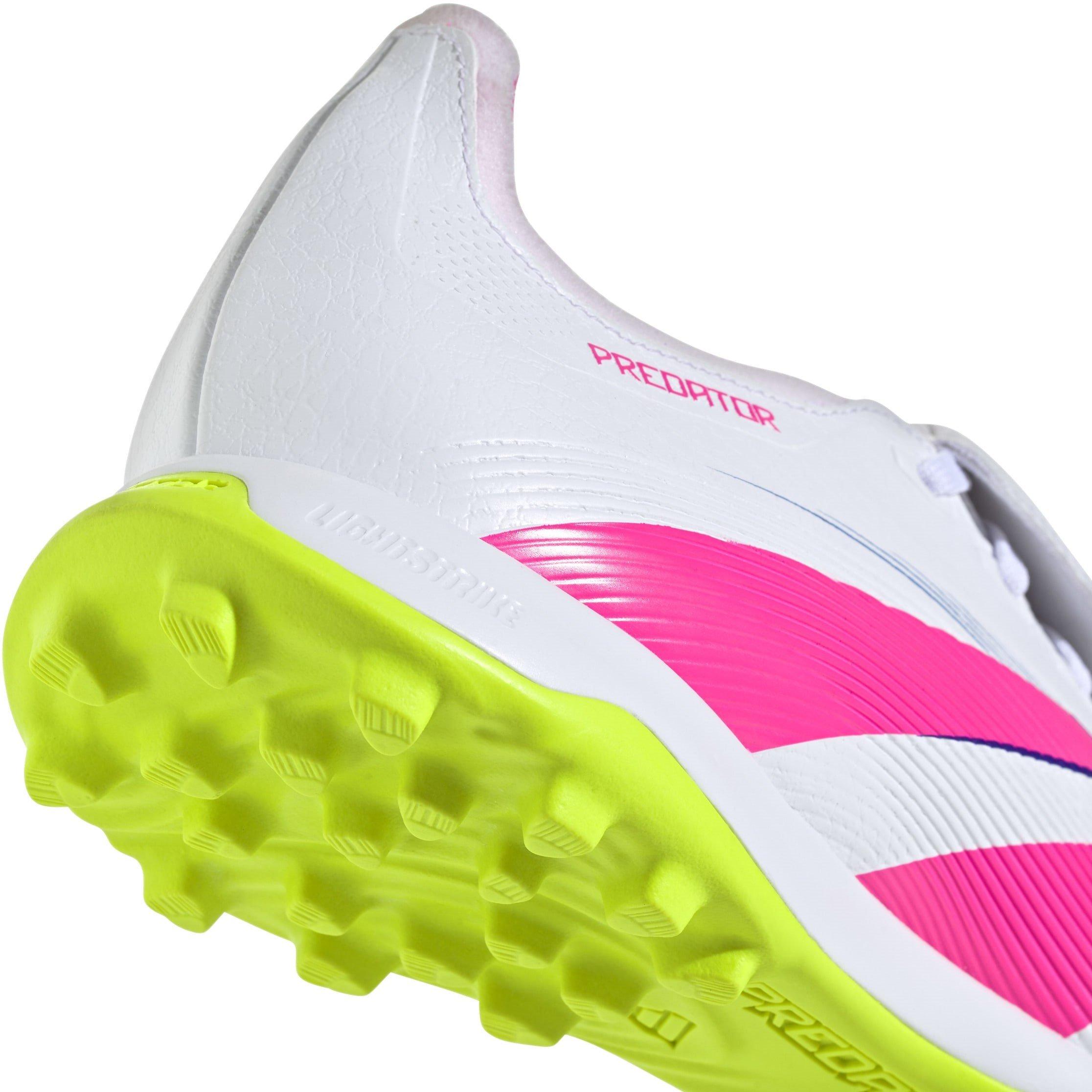 White/Pink - adidas - Predator League Fold-Over Tongue Astro Turf Football Boots - 7