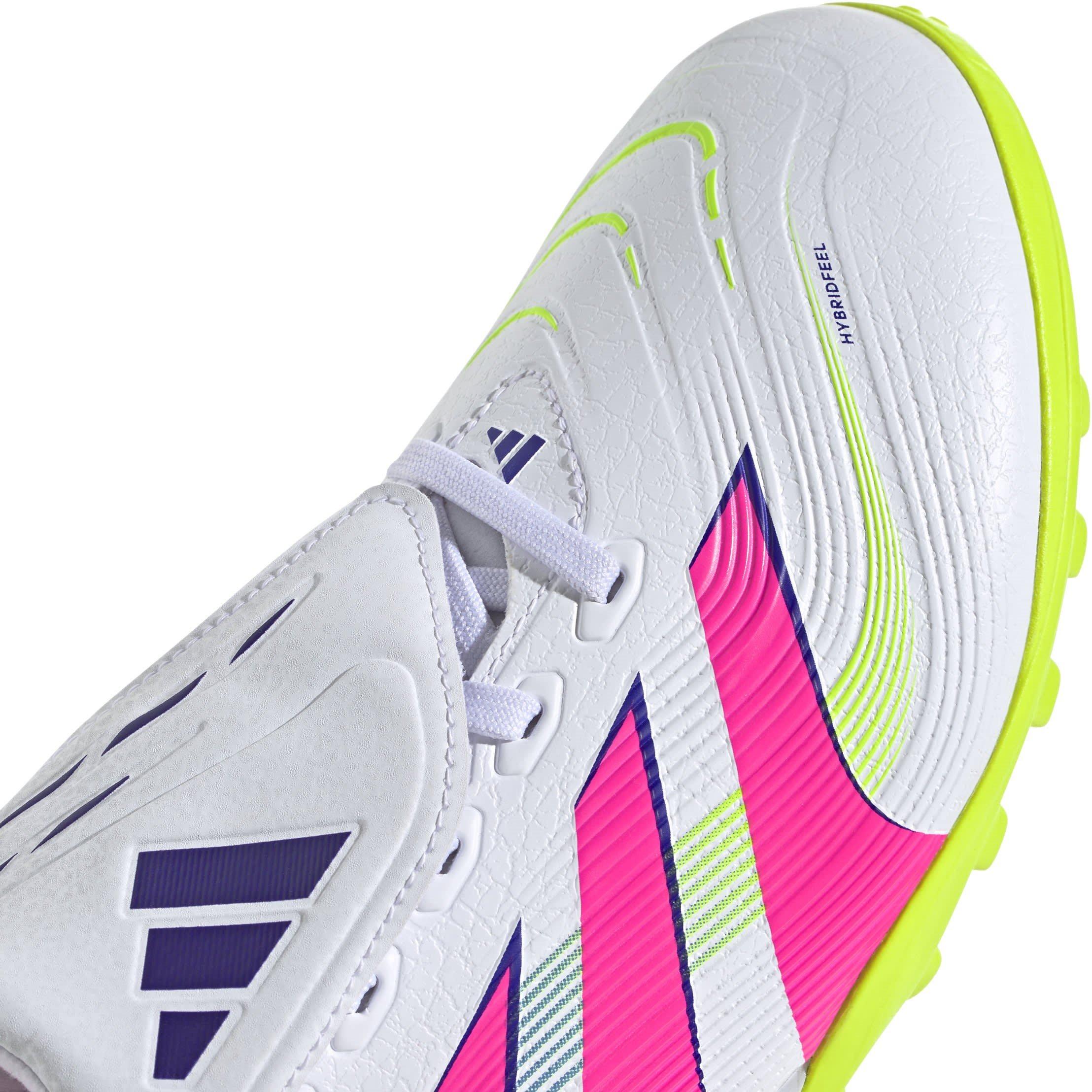 White/Pink - adidas - Predator League Fold-Over Tongue Astro Turf Football Boots - 8
