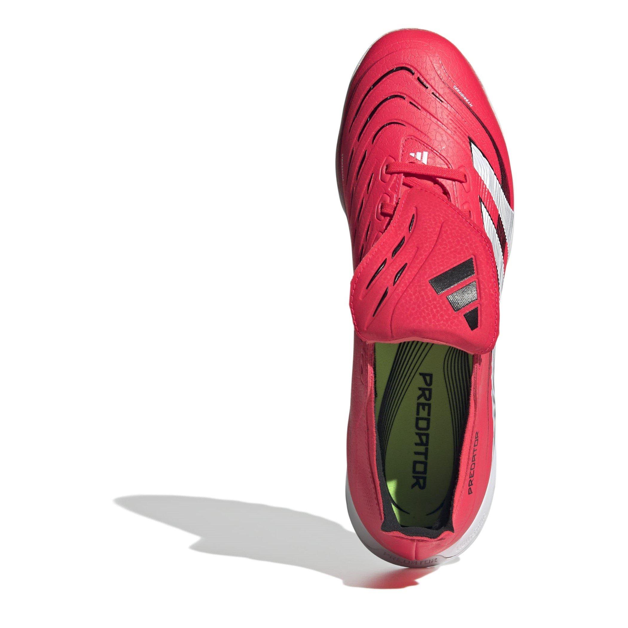 Rood/Wit - adidas - Predator League Fold-Over Tongue Astro Turf Football Boots - 5