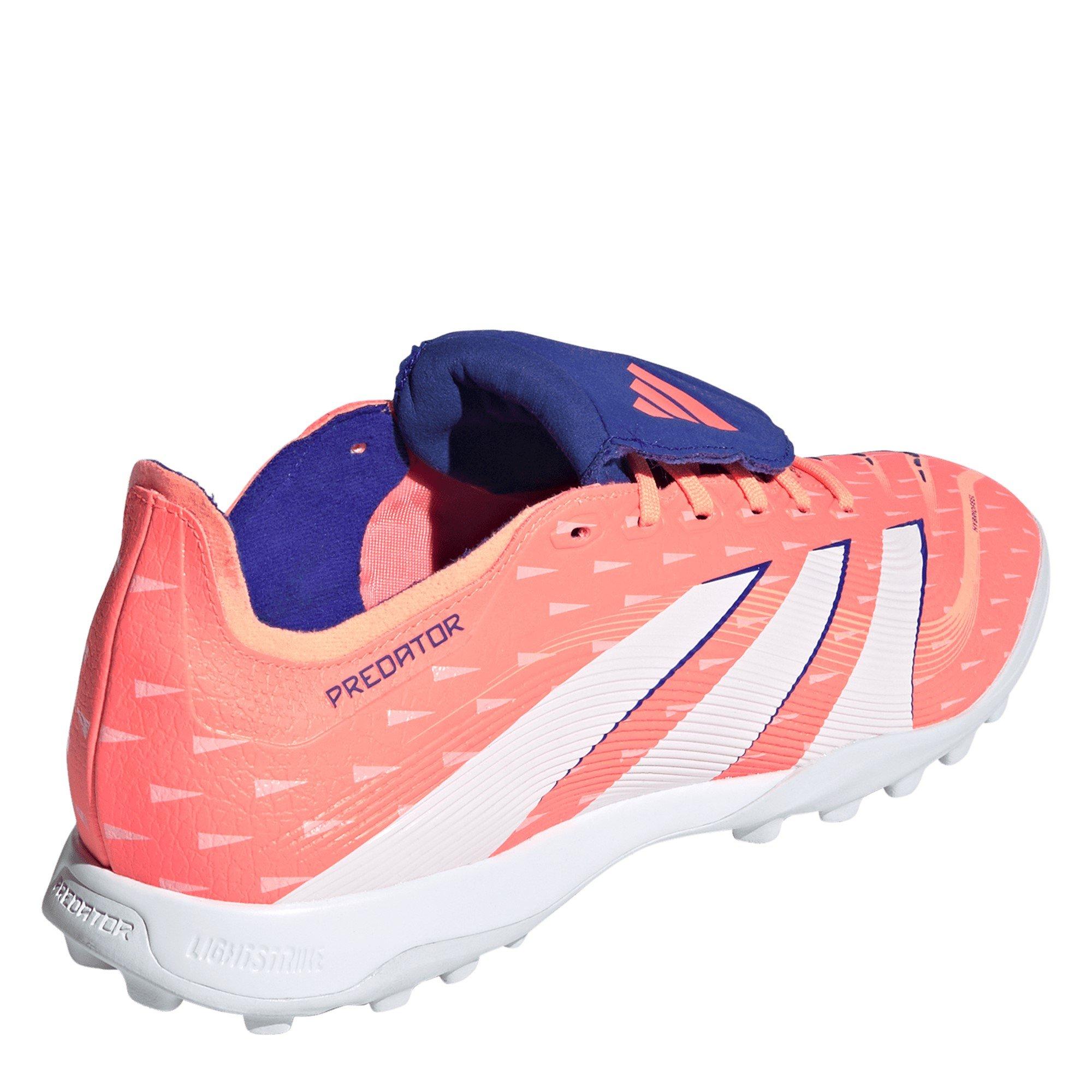 Orange/White - adidas - Predator League Fold-Over Tongue Astro Turf Football Boots - 4