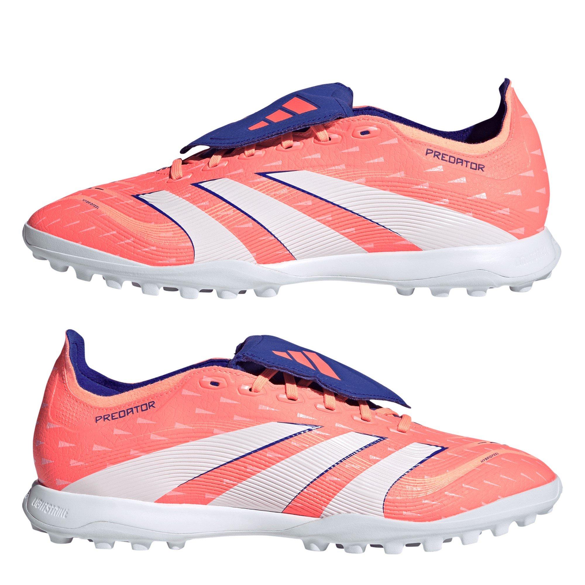 Orange/White - adidas - Predator League Fold-Over Tongue Astro Turf Football Boots - 9