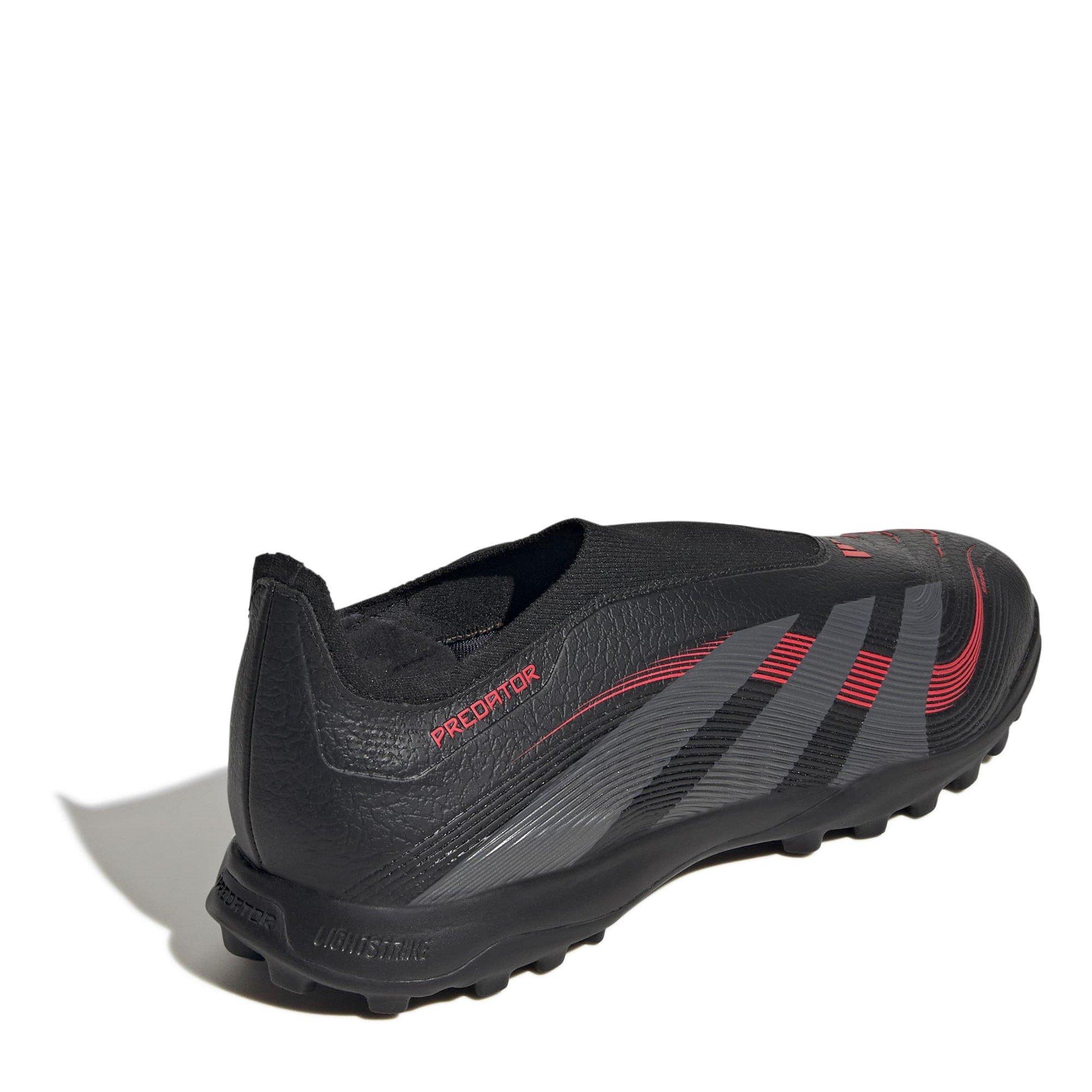 Zwart/Grijs - adidas - Predator League Laceless Astro Turf Football Boots - 4