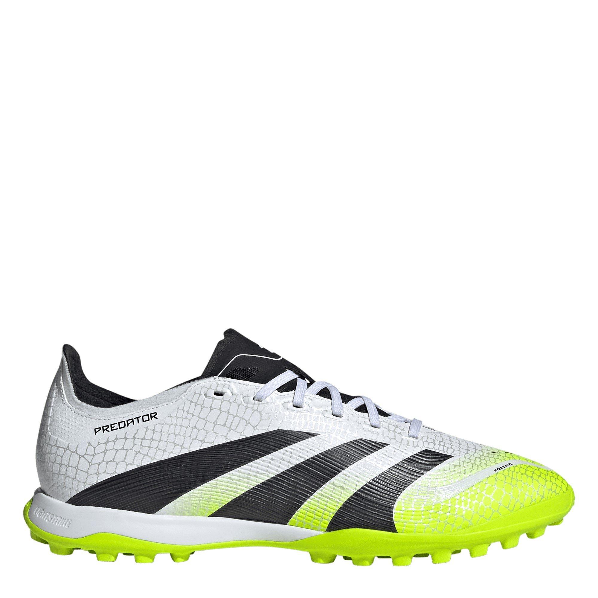 Adidas Men's Predator League Astro Turf Football Boots - White/Blk/Lemon - 9 (43.3)