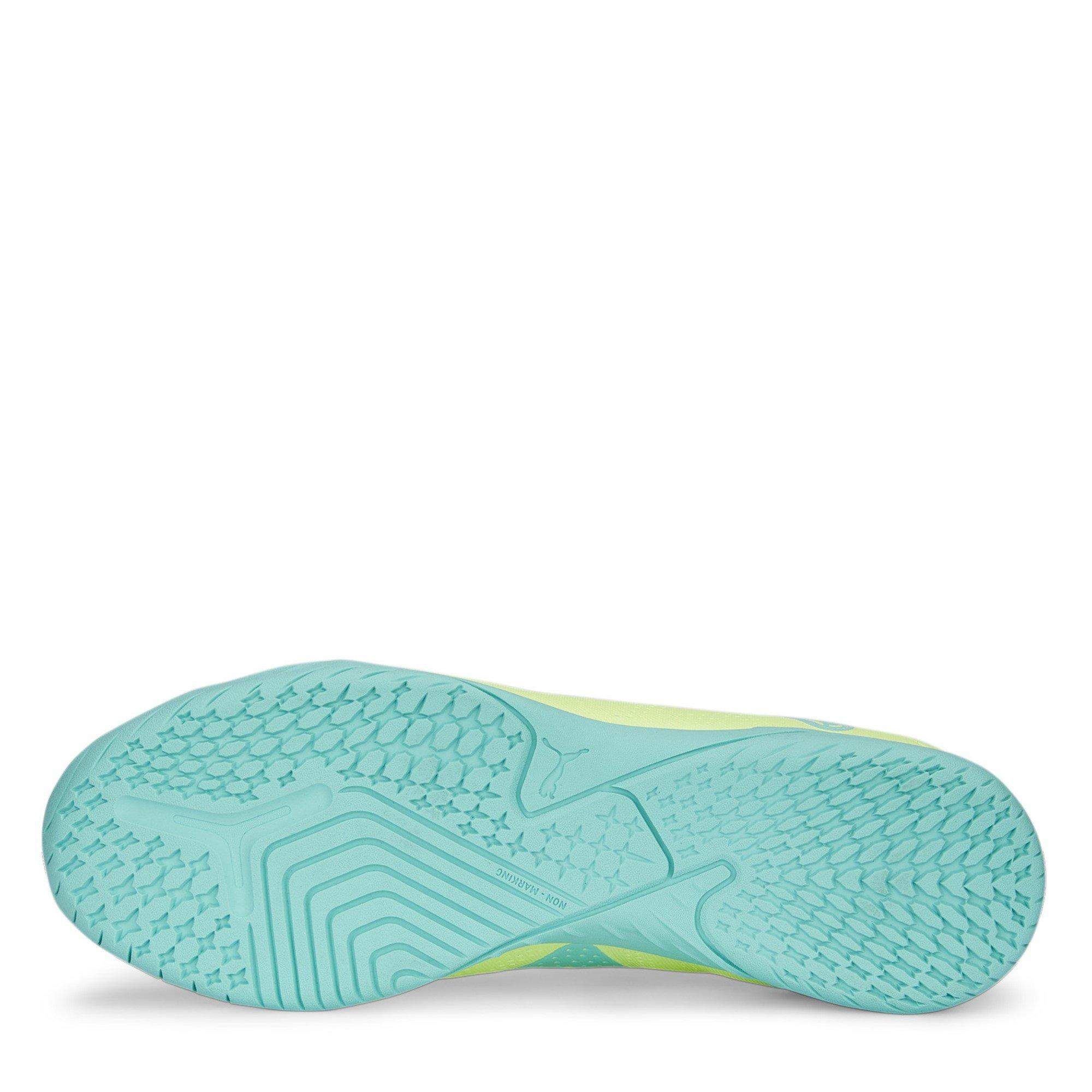 Yellow/Pep Mint - Puma - PUMA FUTURE Play Indoor Football Boots - 3