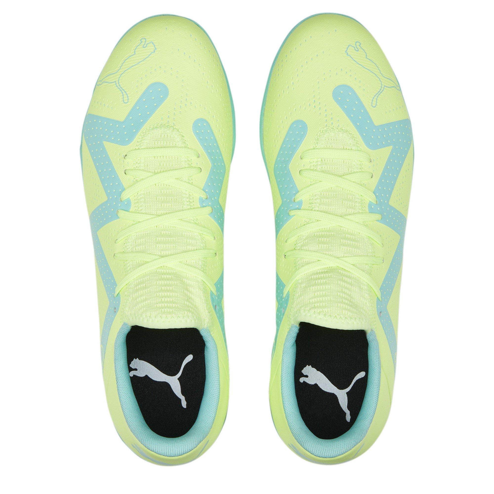Yellow/Pep Mint - Puma - PUMA FUTURE Play Indoor Football Boots - 6