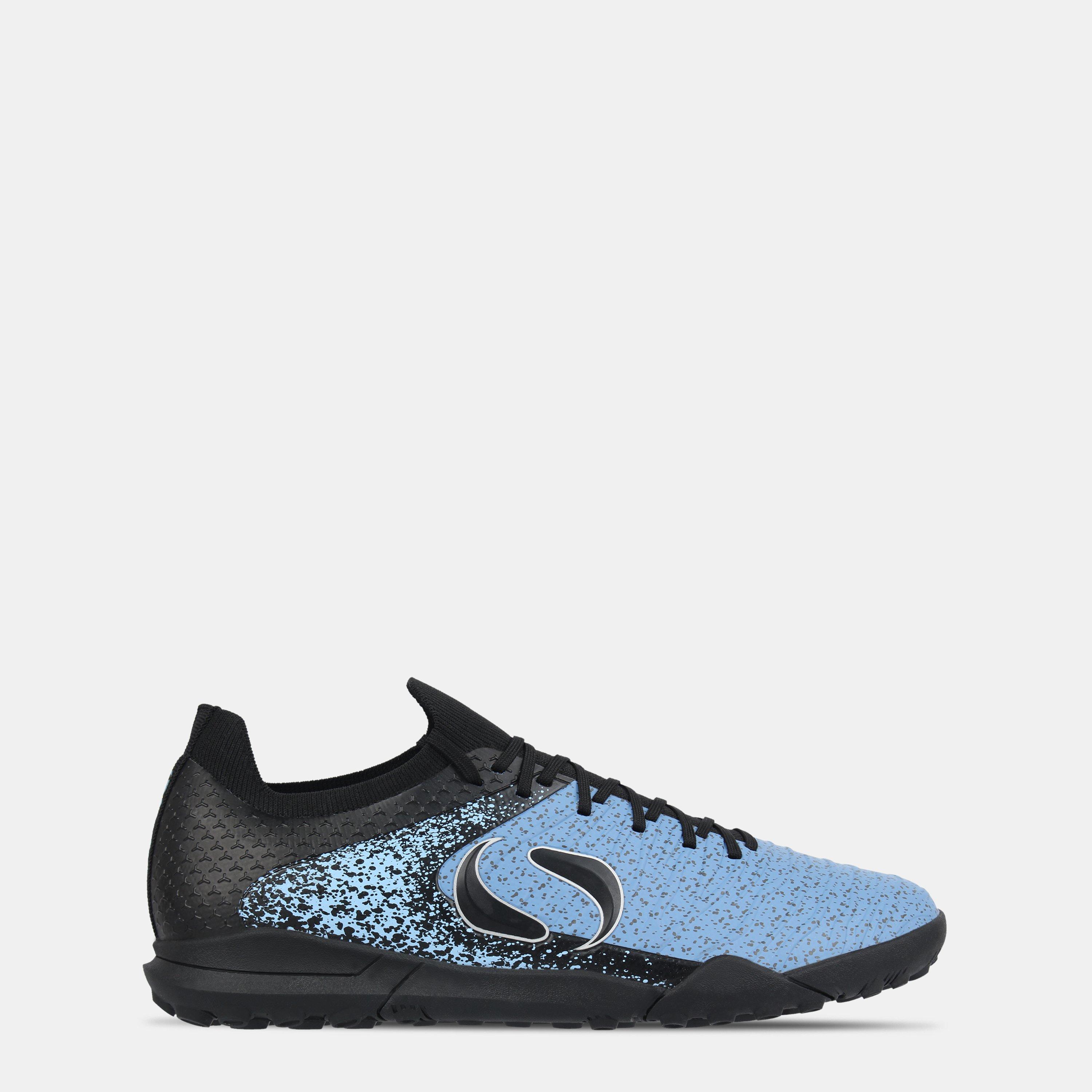 Sondico Men's Blaze Astro Turf Trainers - Black/Blue - 7 (41)