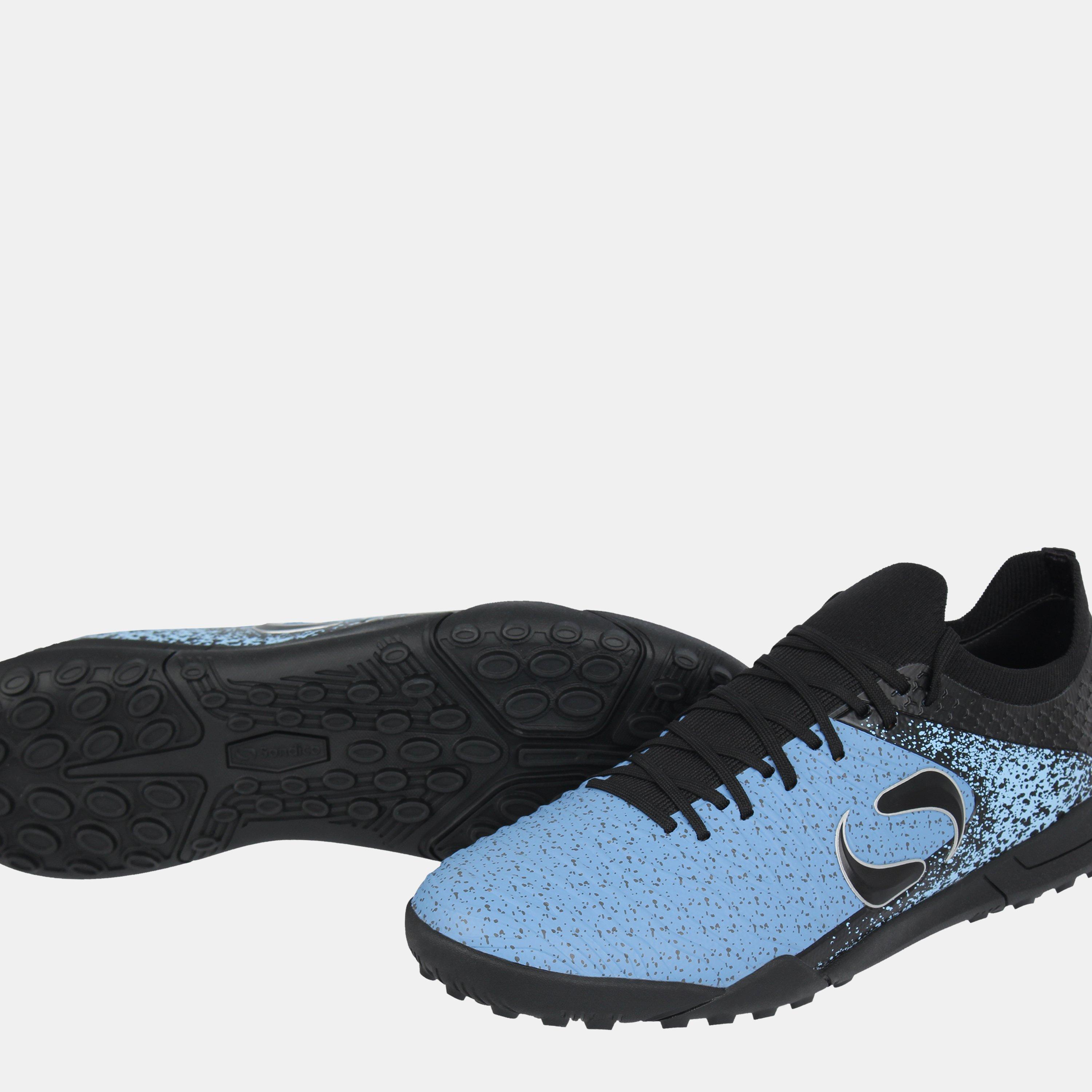 Black/Blue - Sondico - Blaze Astro Turf Trainers - 3
