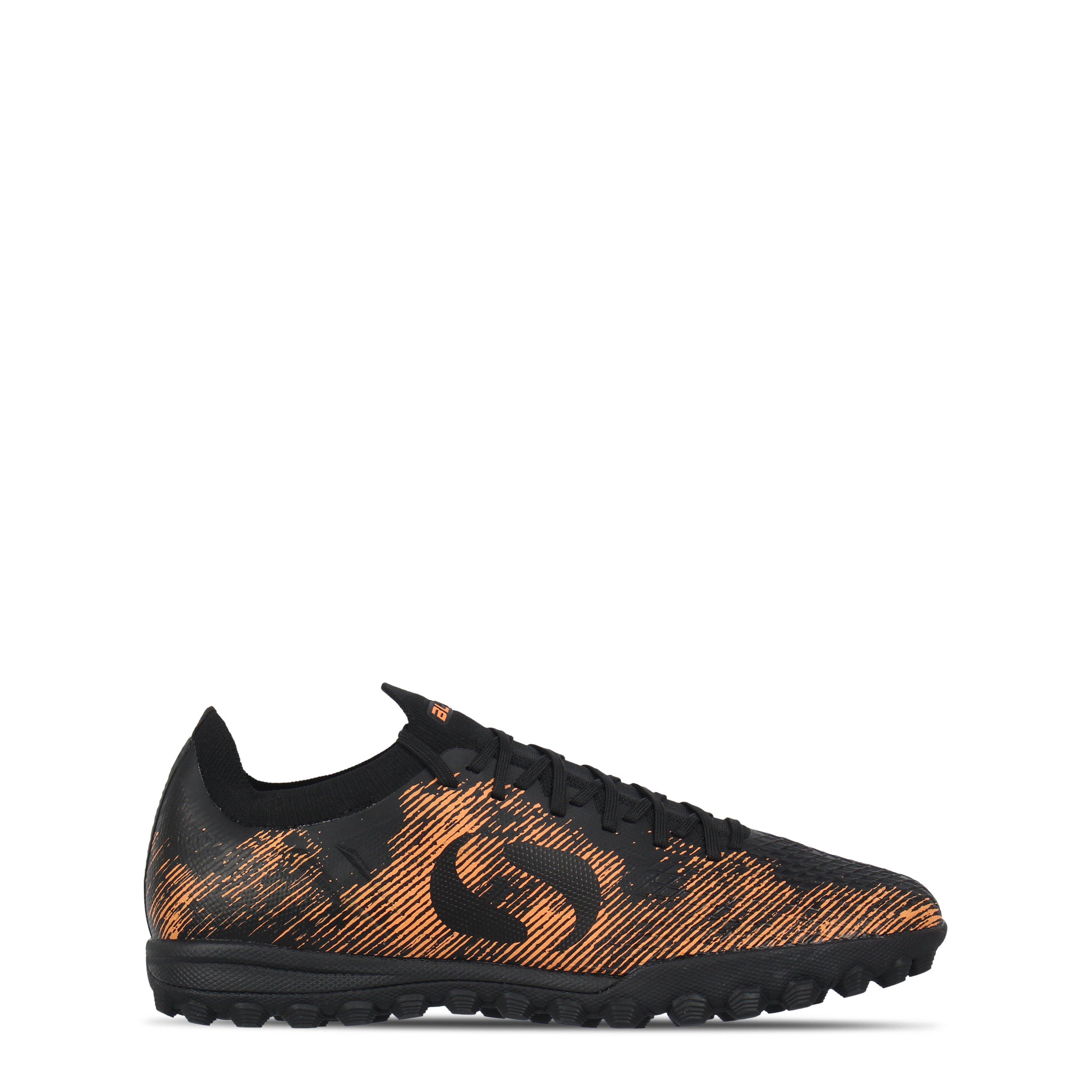 Sondico Men's Blaze Astro Turf Trainers - Black/Orange - 7 (41)