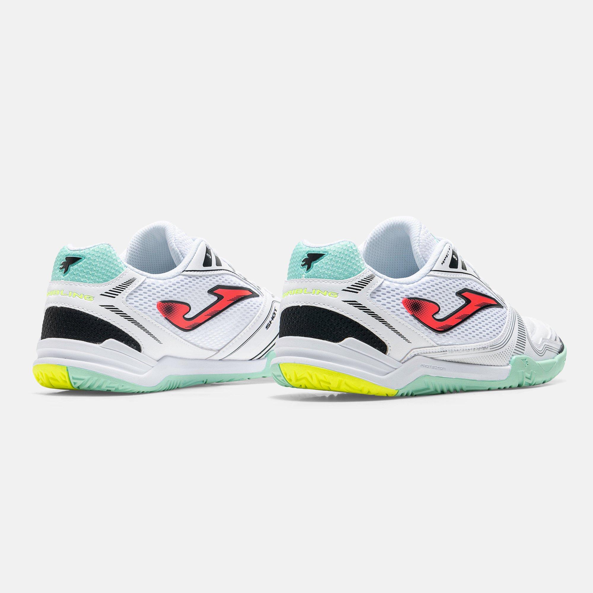 White/Turq - Joma - Dribling 721 Indoor Football Trainers - 3