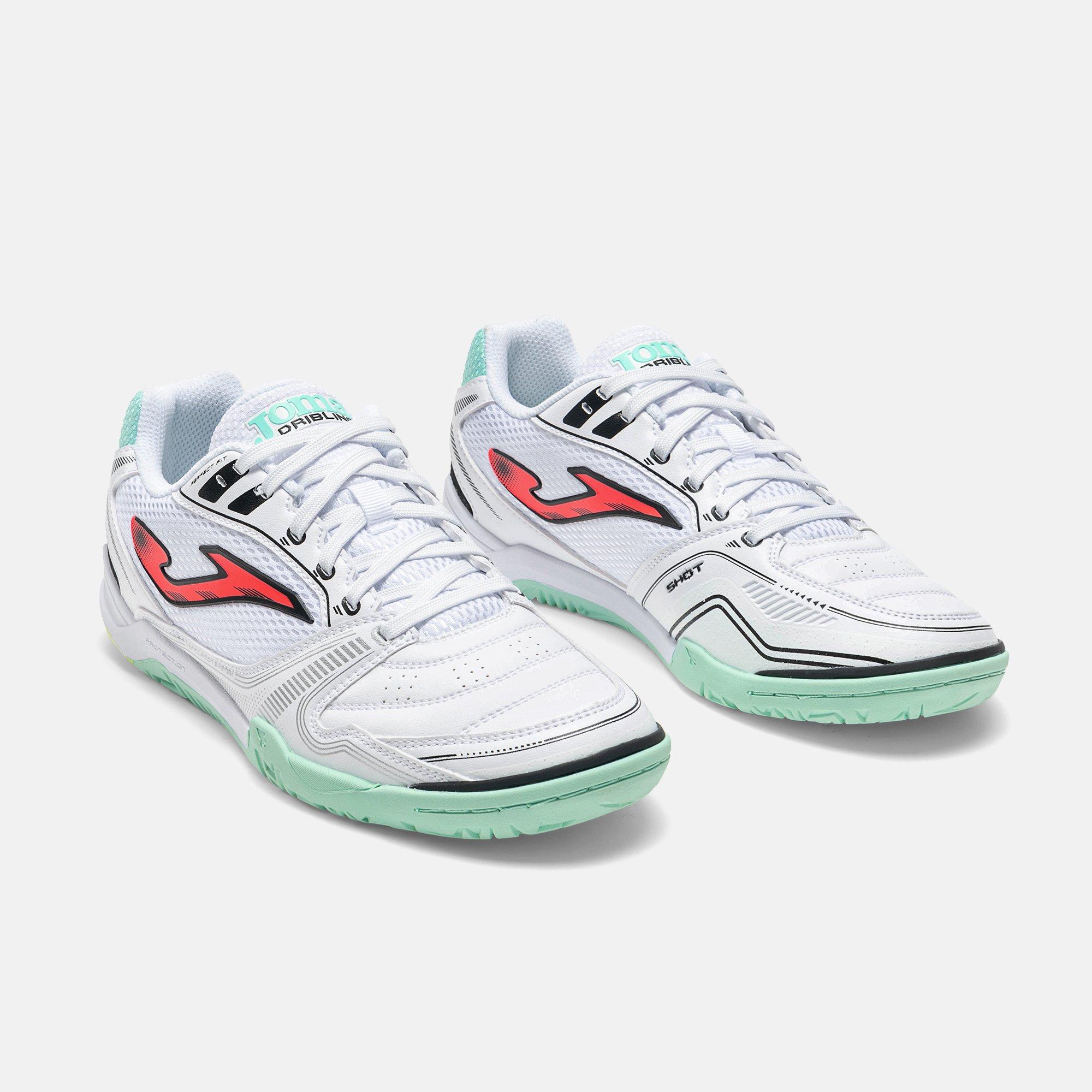 White/Turq - Joma - Dribling 721 Indoor Football Trainers - 4
