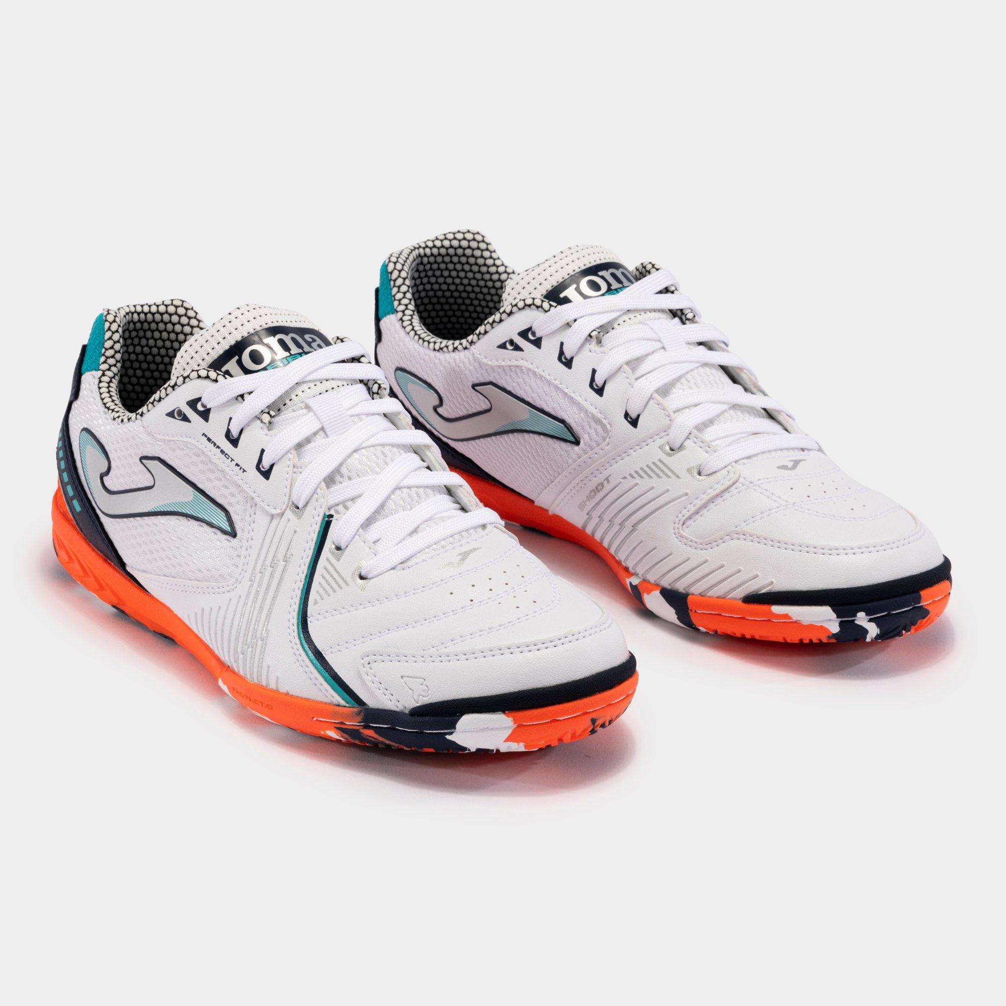 White/Orange - Joma - Dribling 721 Indoor Football Trainers - 2