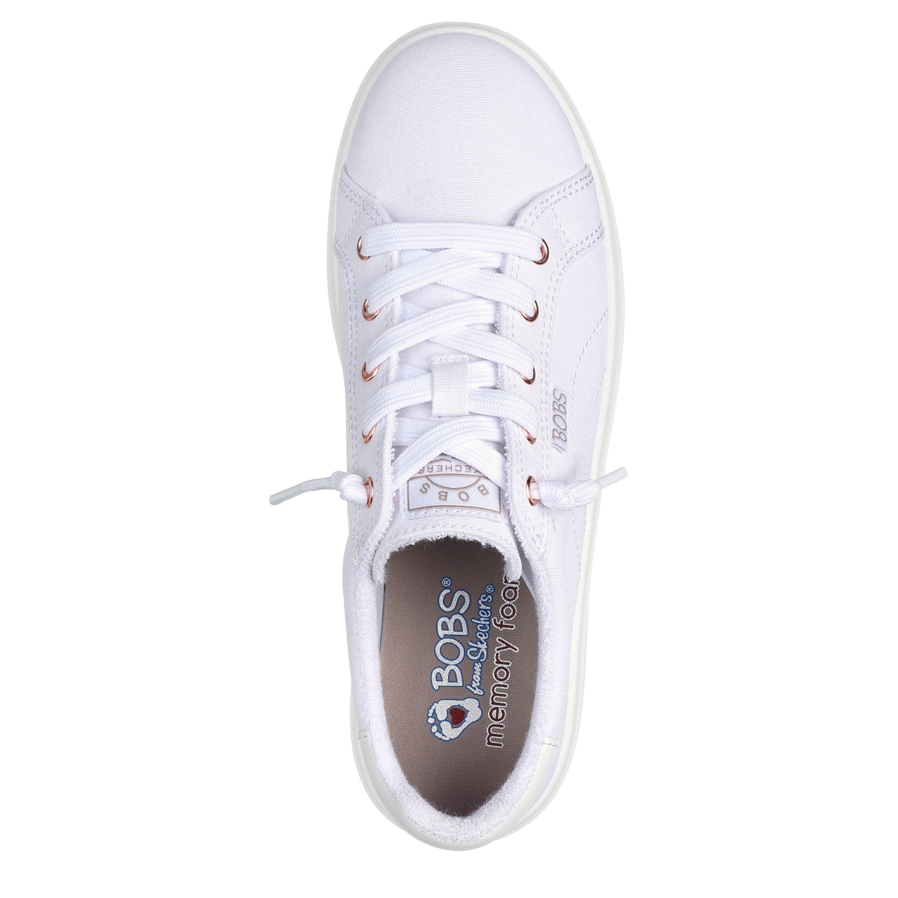 Blanc - Skechers - Skechers Bobs D Vine Low-Top Trainers Womens - 5