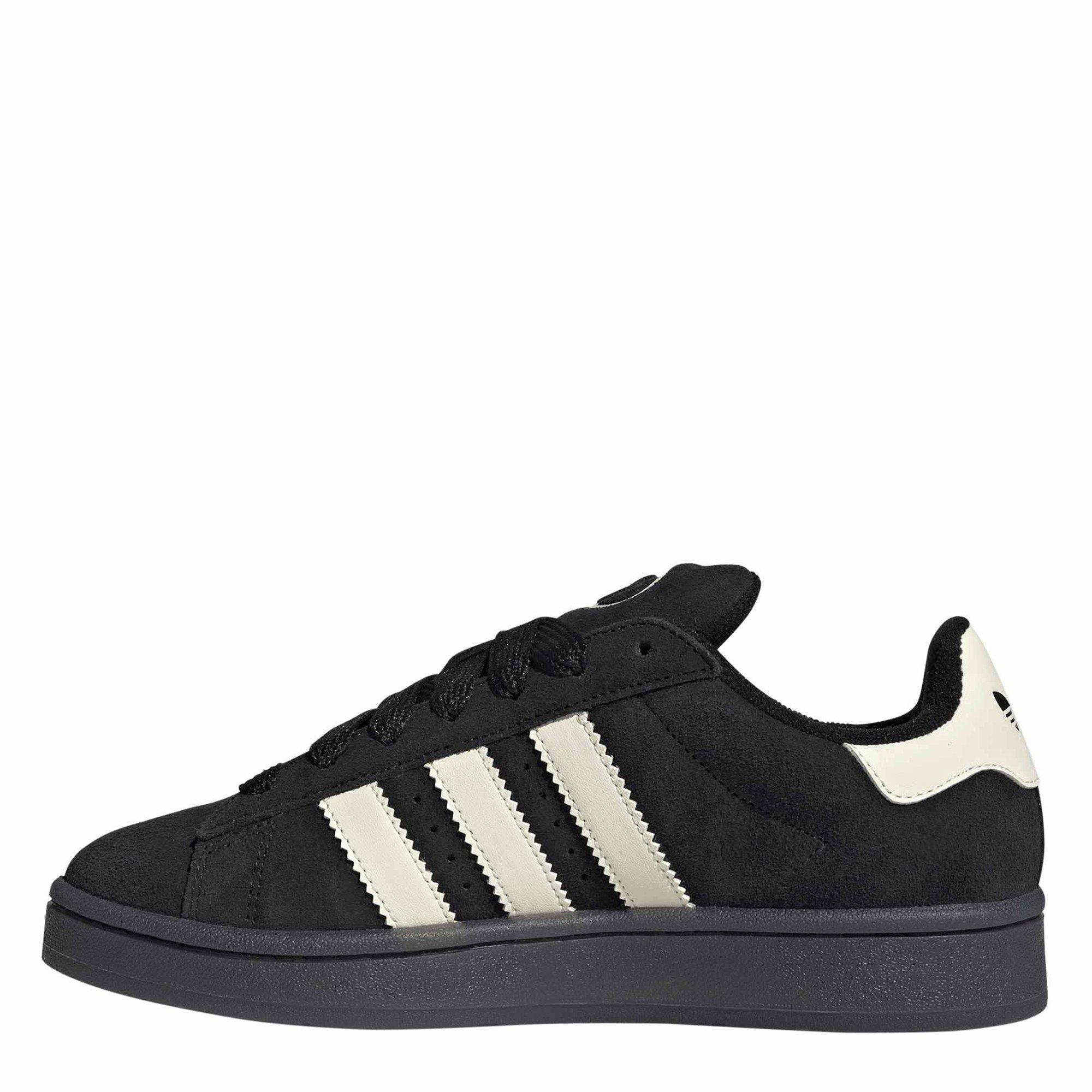 Cblack/Crewht - adidas Originals - Women's Campus 00s Suede Court Trainers - 2