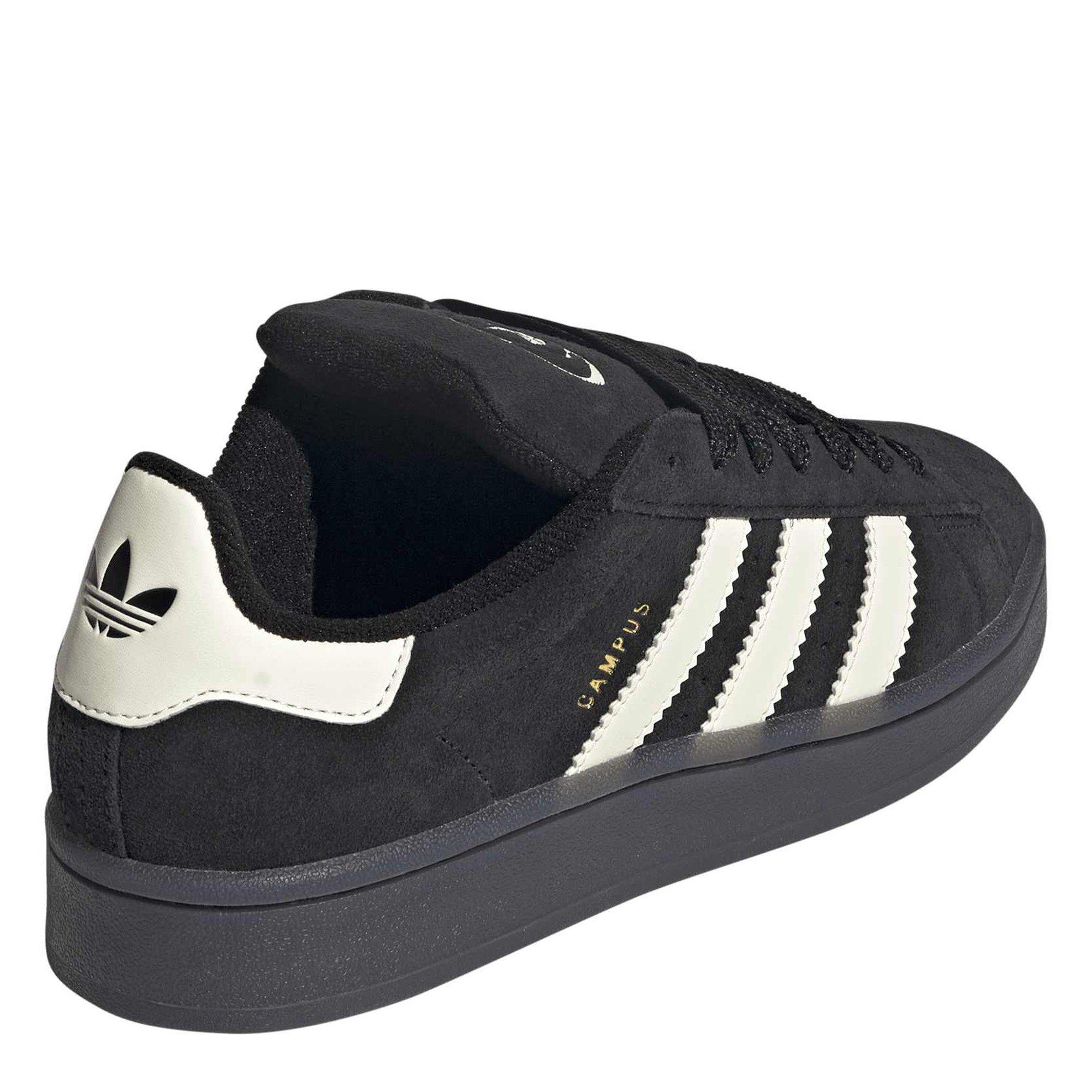 Cblack/Crewht - adidas Originals - Women's Campus 00s Suede Court Trainers - 4
