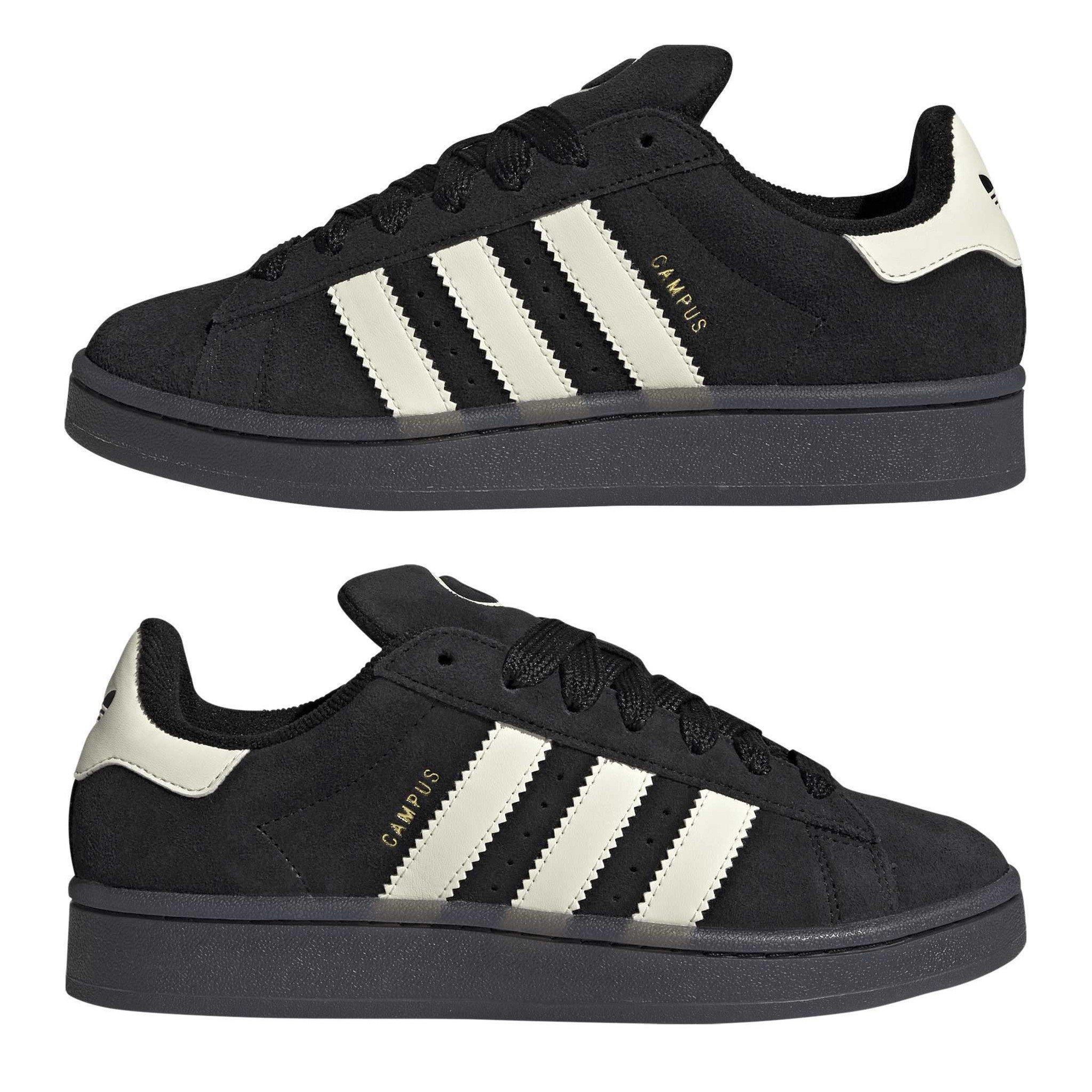 Cblack/Crewht - adidas Originals - Women's Campus 00s Suede Court Trainers - 9