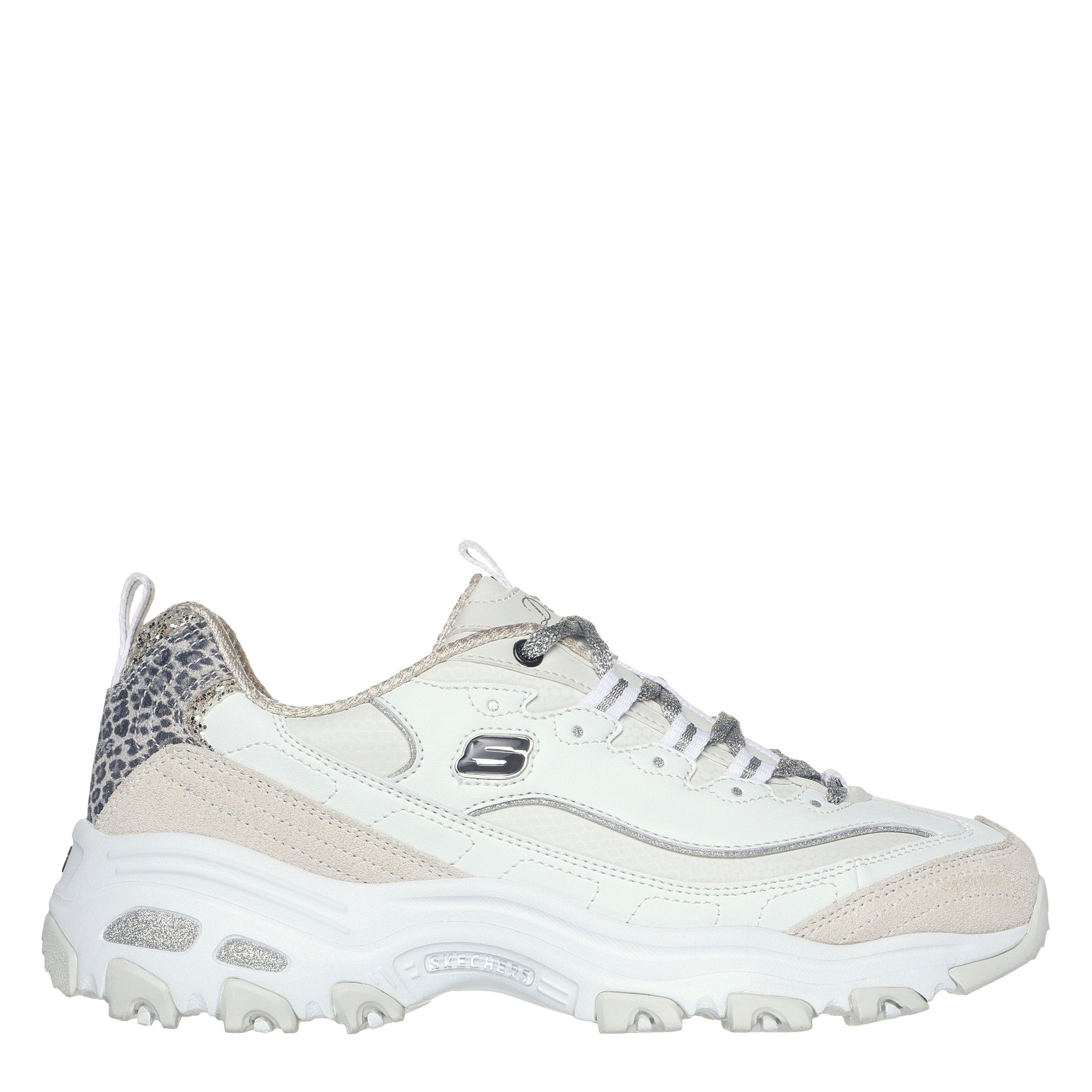 White/Multi - Skechers - Womens Dlite Chic Low-Top Trainers - 1