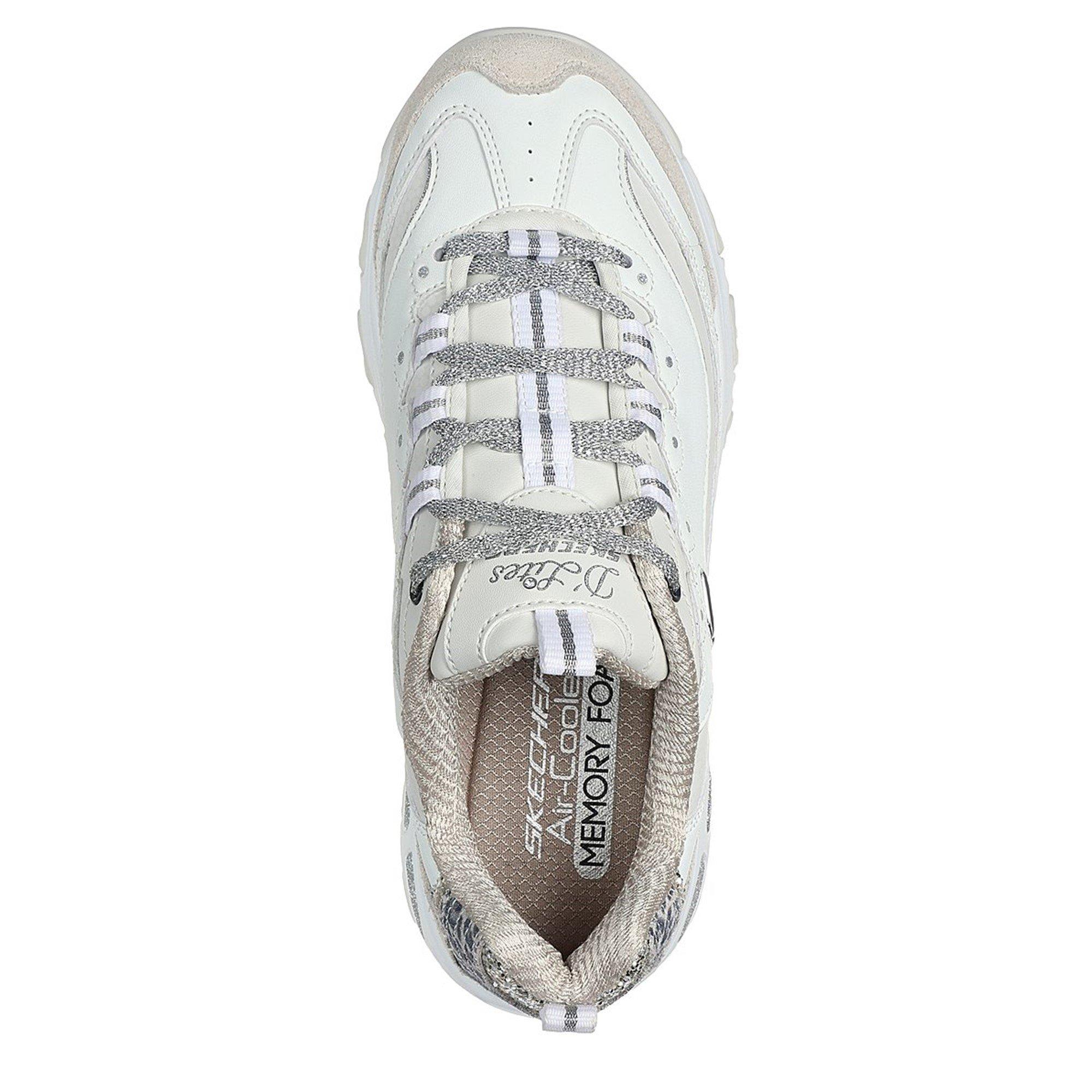 White/Multi - Skechers - Dlite Chic Low-Top Trainers - 5