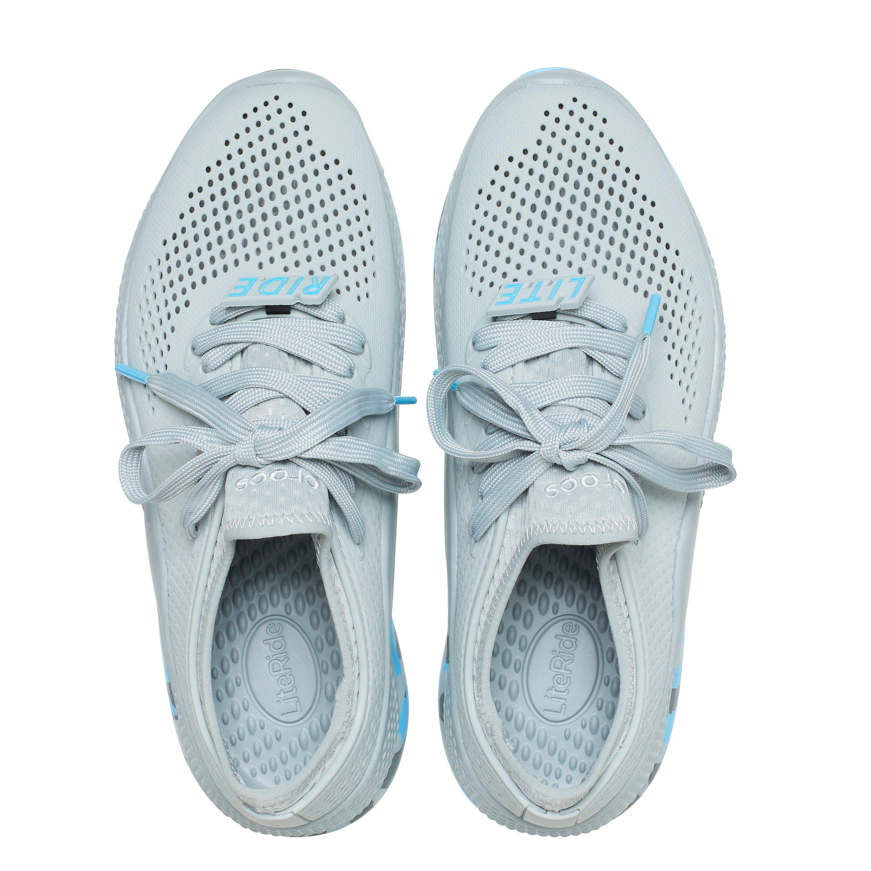 Light Grey/Oxyg - Crocs - Women's LiteRide Pacer Casual Low-Top Trainers - 7