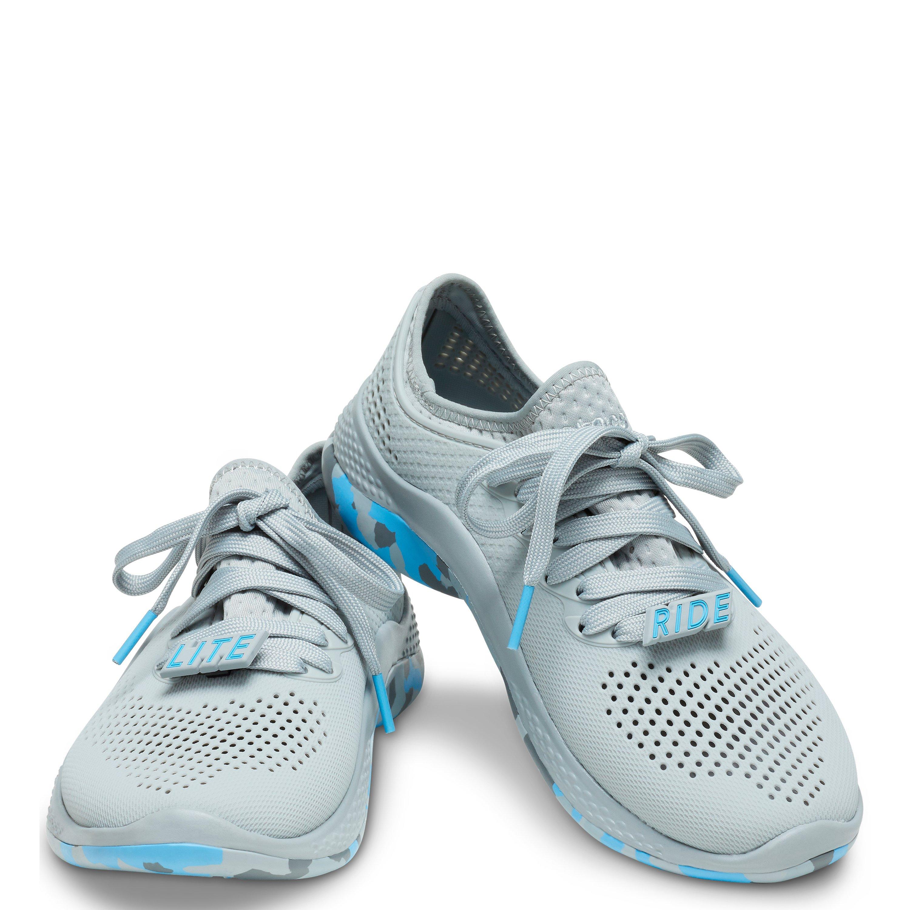 Light Grey/Oxyg - Crocs - Women's LiteRide Pacer Casual Low-Top Trainers - 4