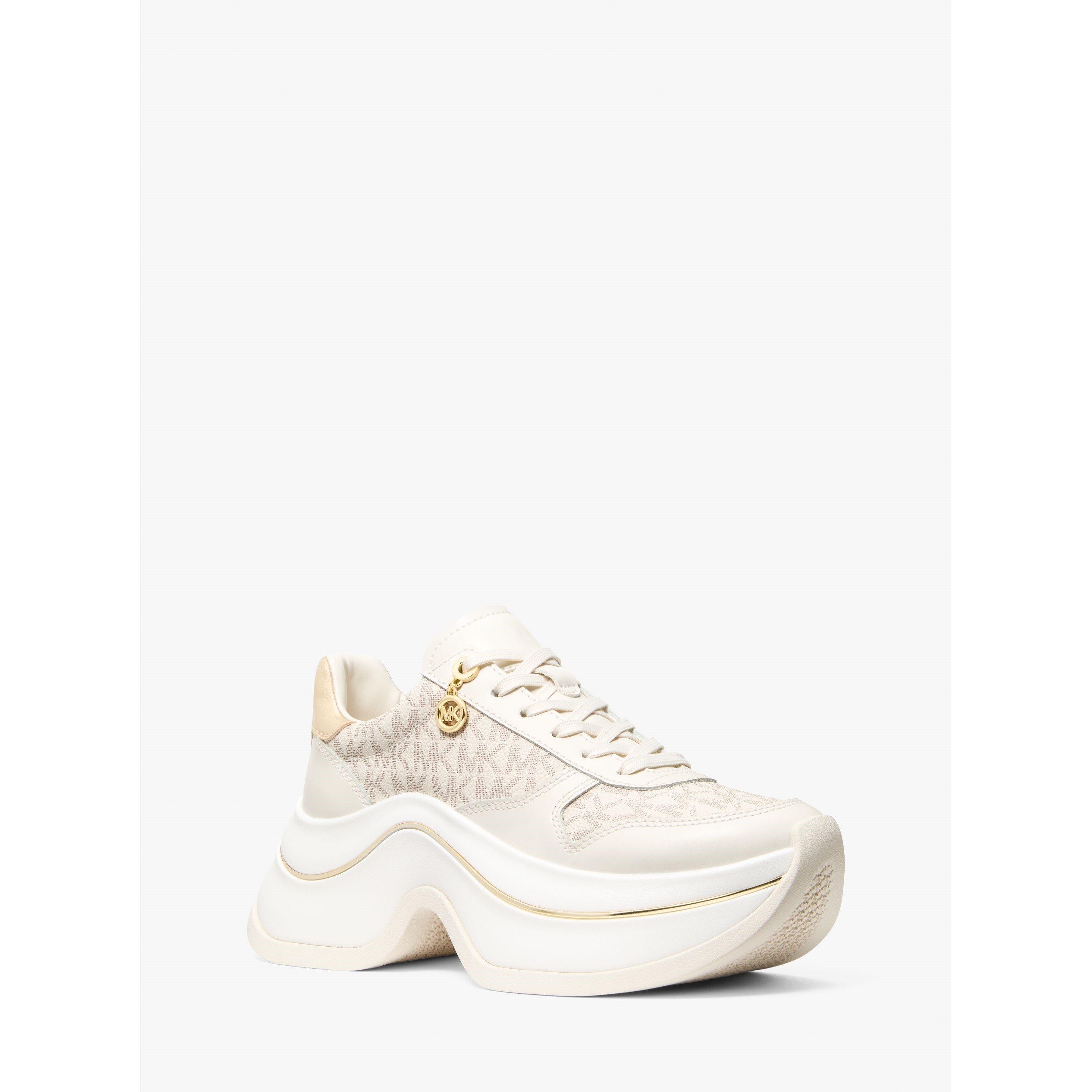 Vanilla/Logo - MICHAEL Michael Kors - MMK Arla Trainer Ld54 - 1