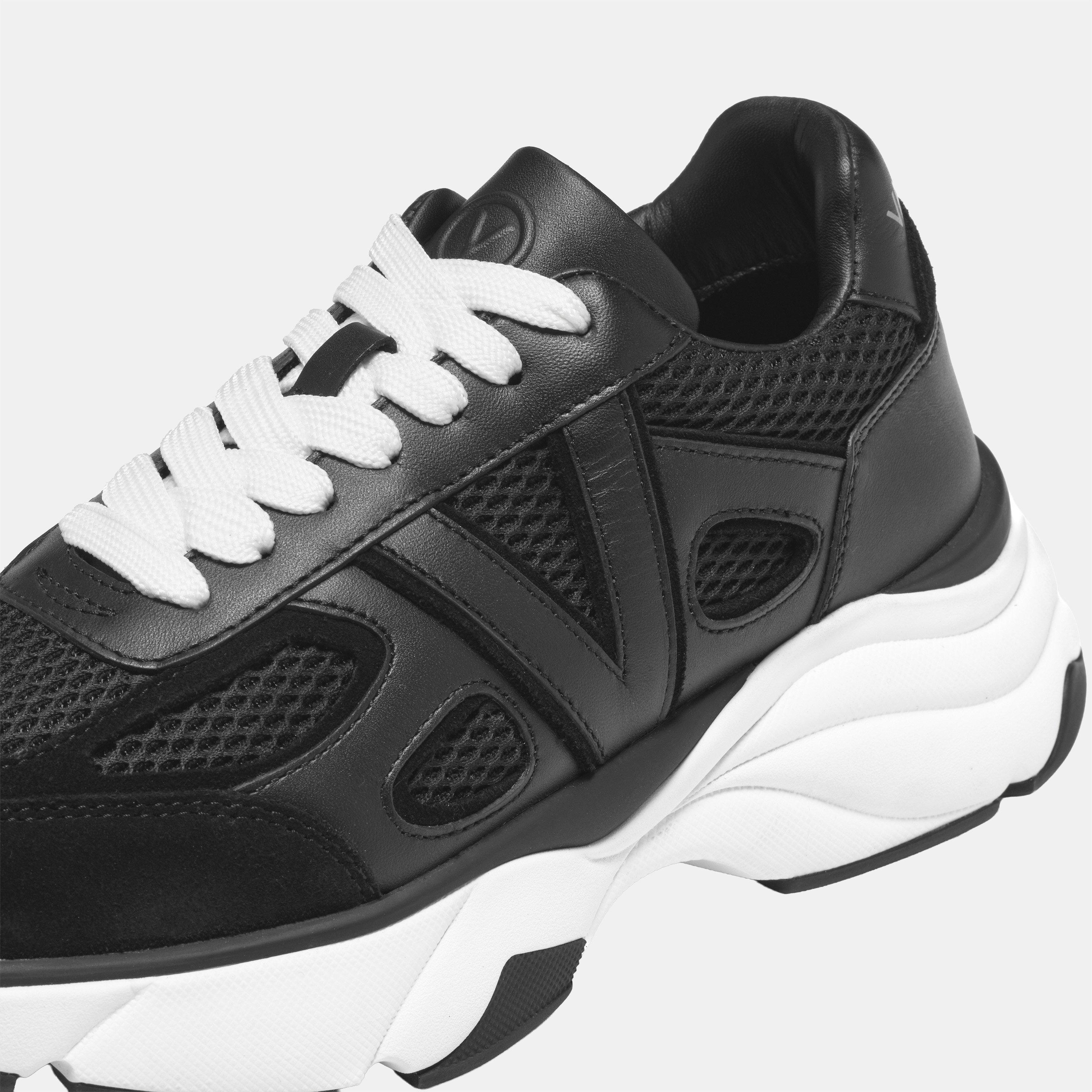 Black - Valentino - Women's Loto Suede Chunky Trainers - 5
