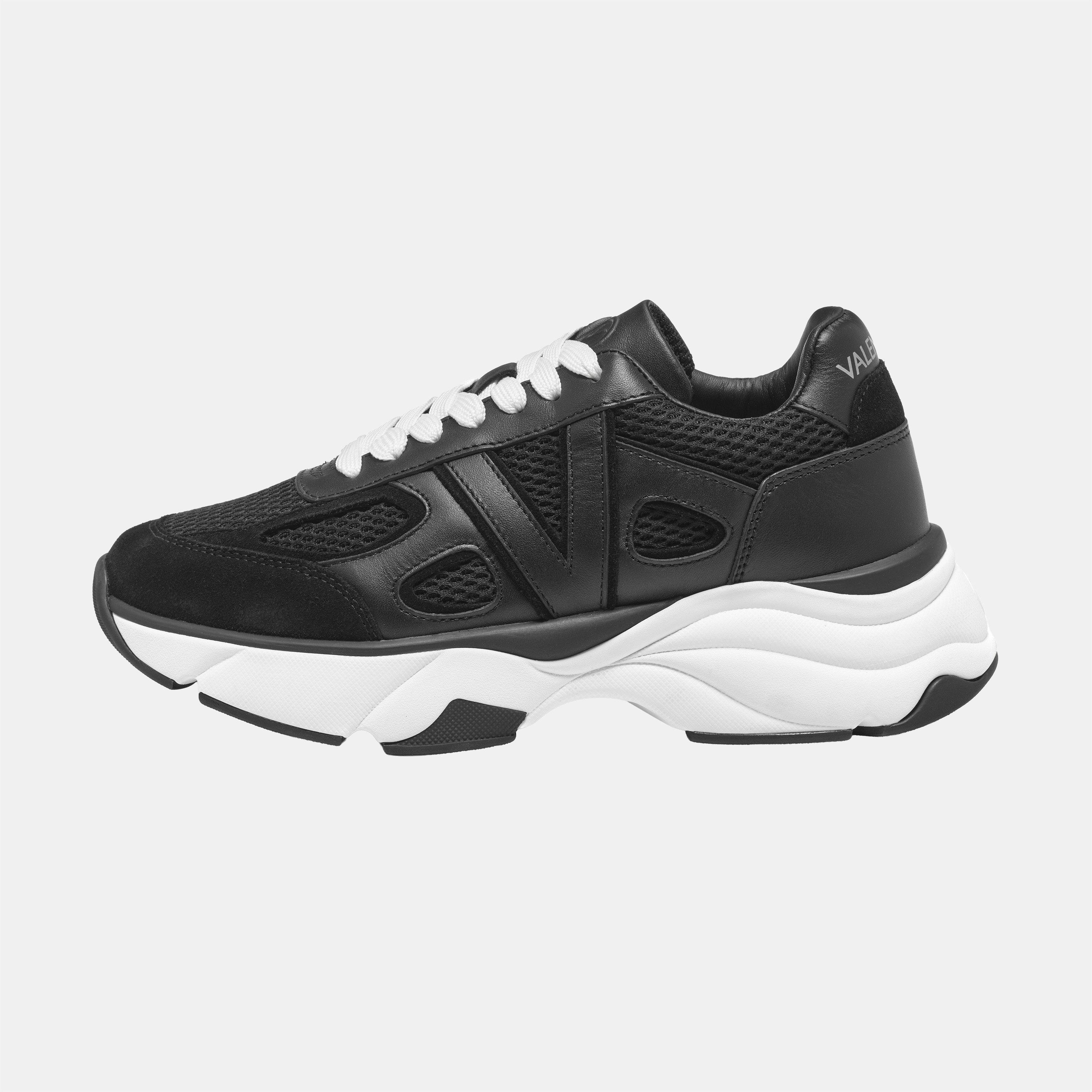 Black - Valentino - Women's Loto Suede Chunky Trainers - 7