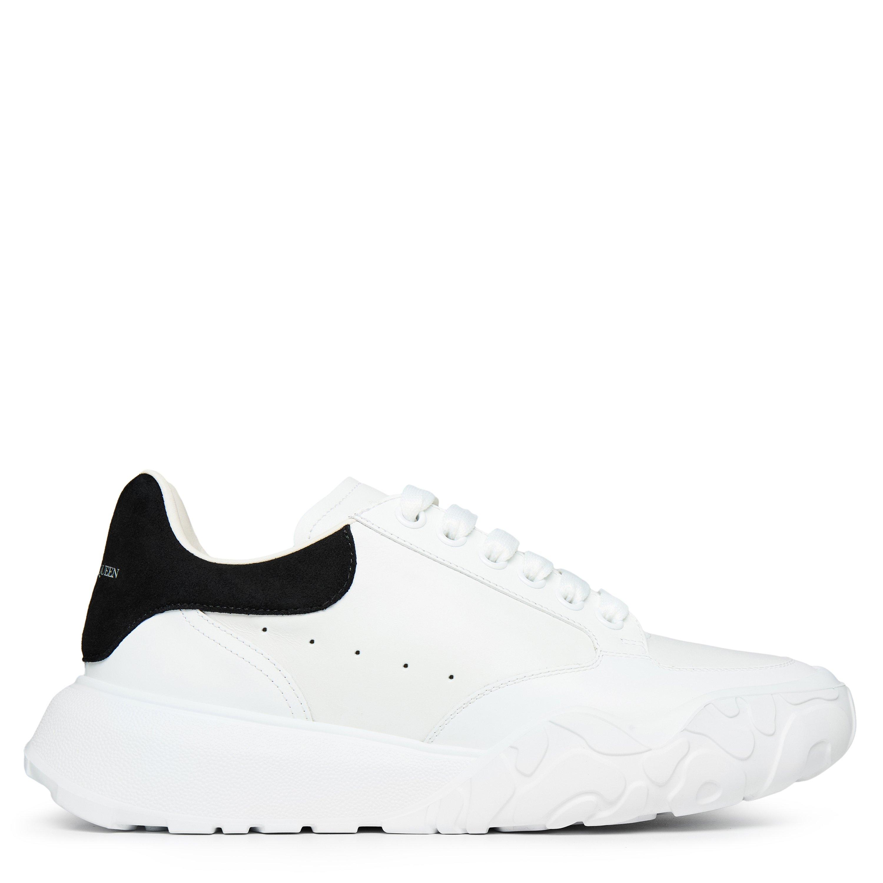 Alexander McQueen Oversized Court Trainers - White/Blk 9061 - Size 2.5 (35.5)
