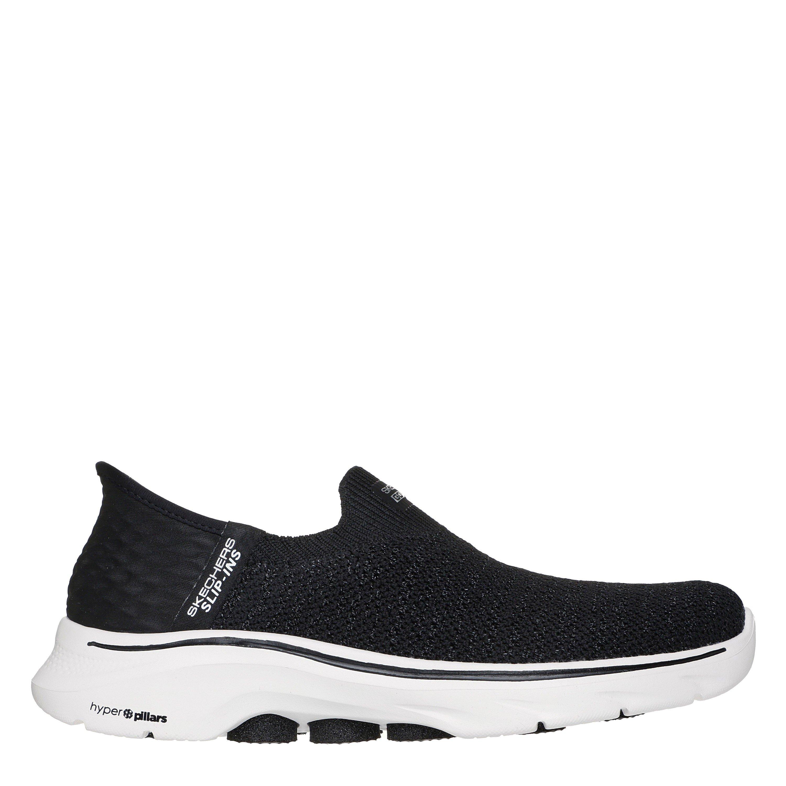 Skechers Women's Slip On Trainers - Black/White - 8 (41)