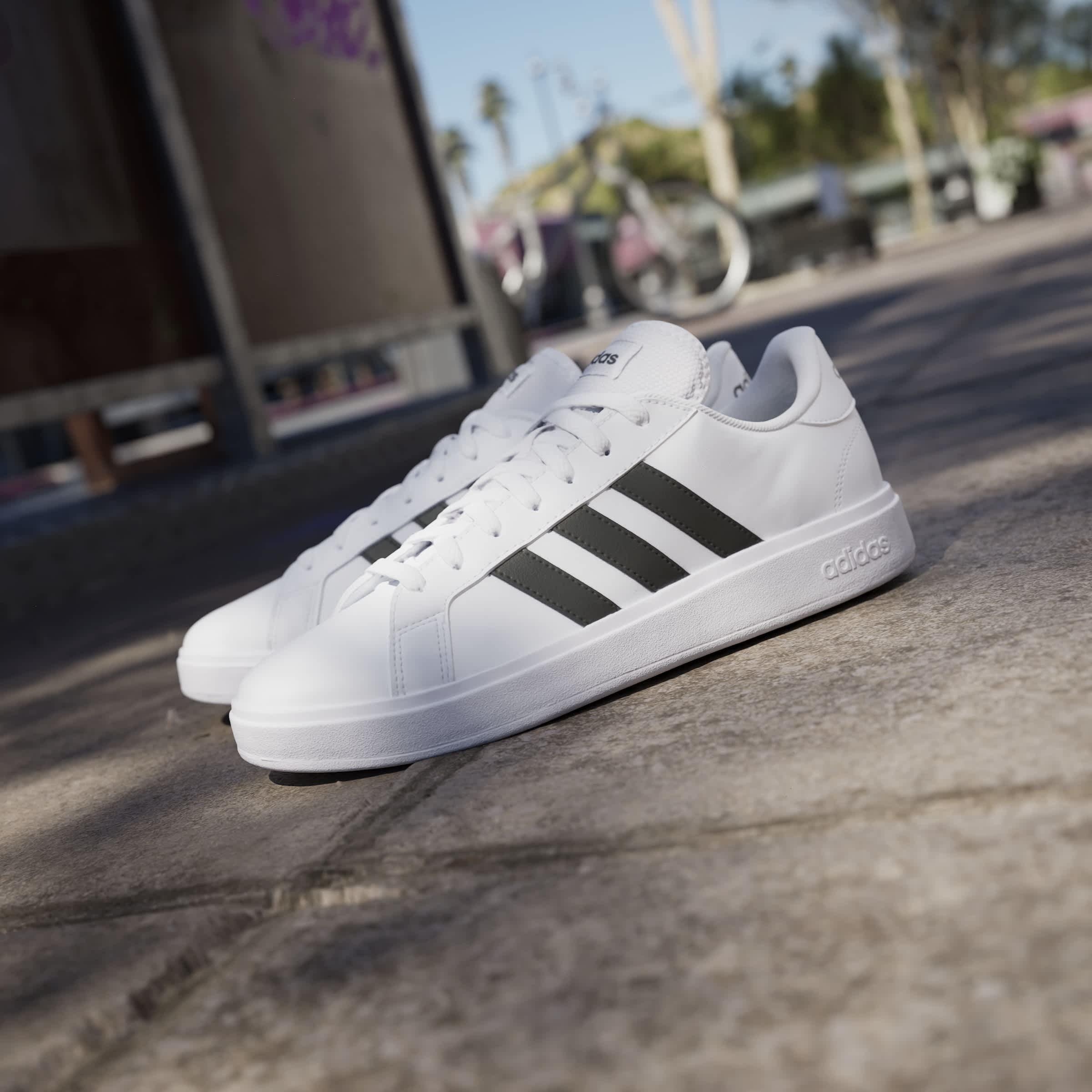 Wit/Zwart - adidas - adidas Grand Court Base 2.0 - 14