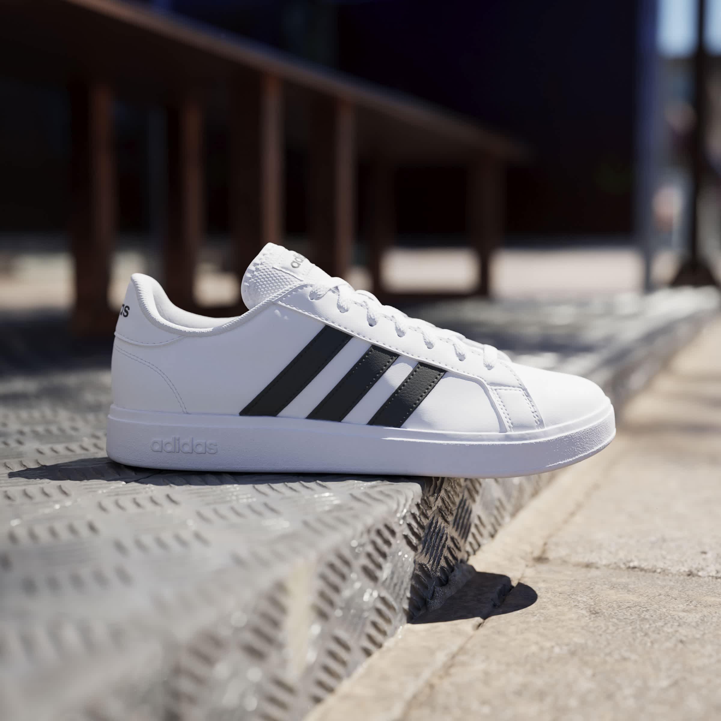 Wit/Zwart - adidas - adidas Grand Court Base 2.0 - 9