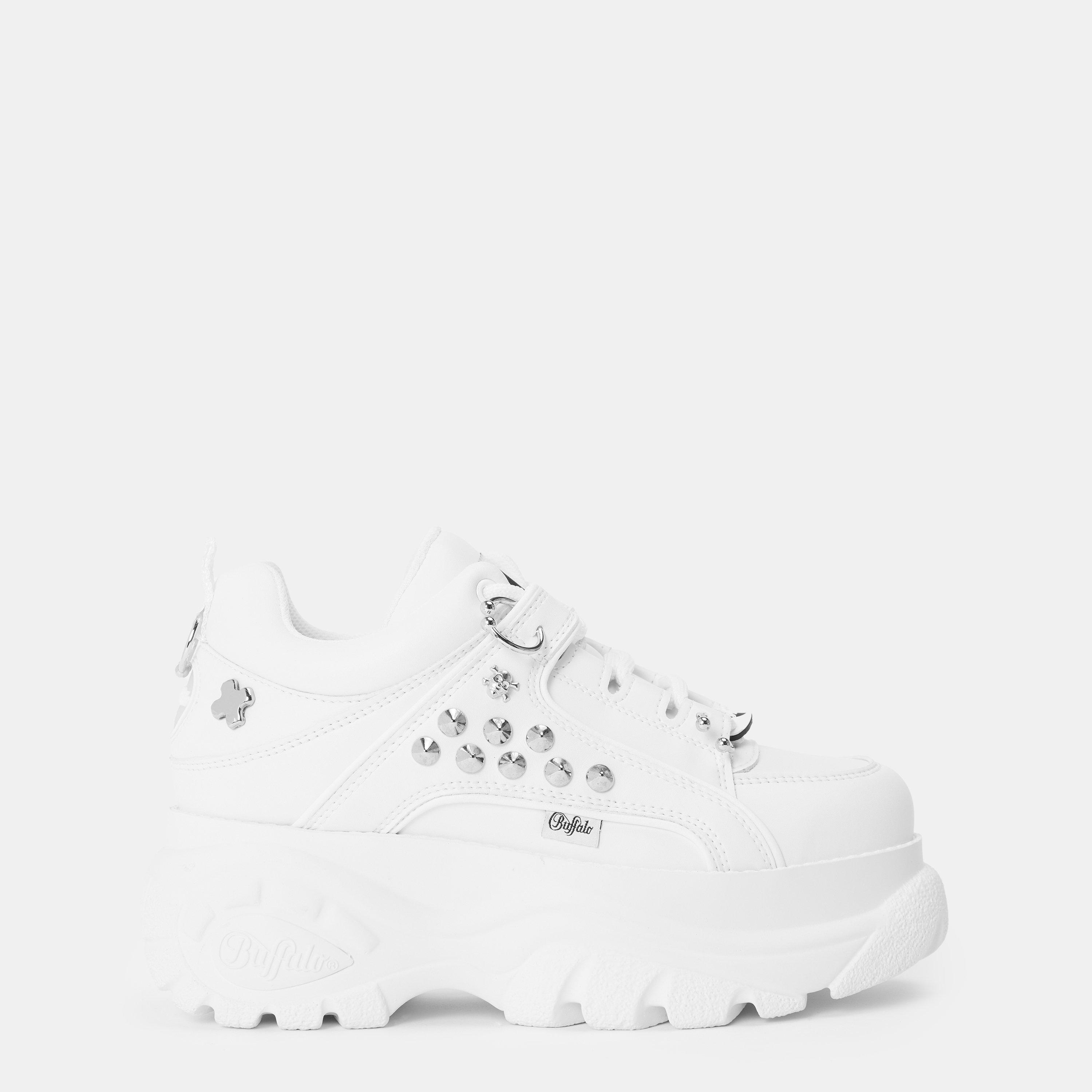 White - Buffalo - Women's Punk Chunky Trainers - 1
