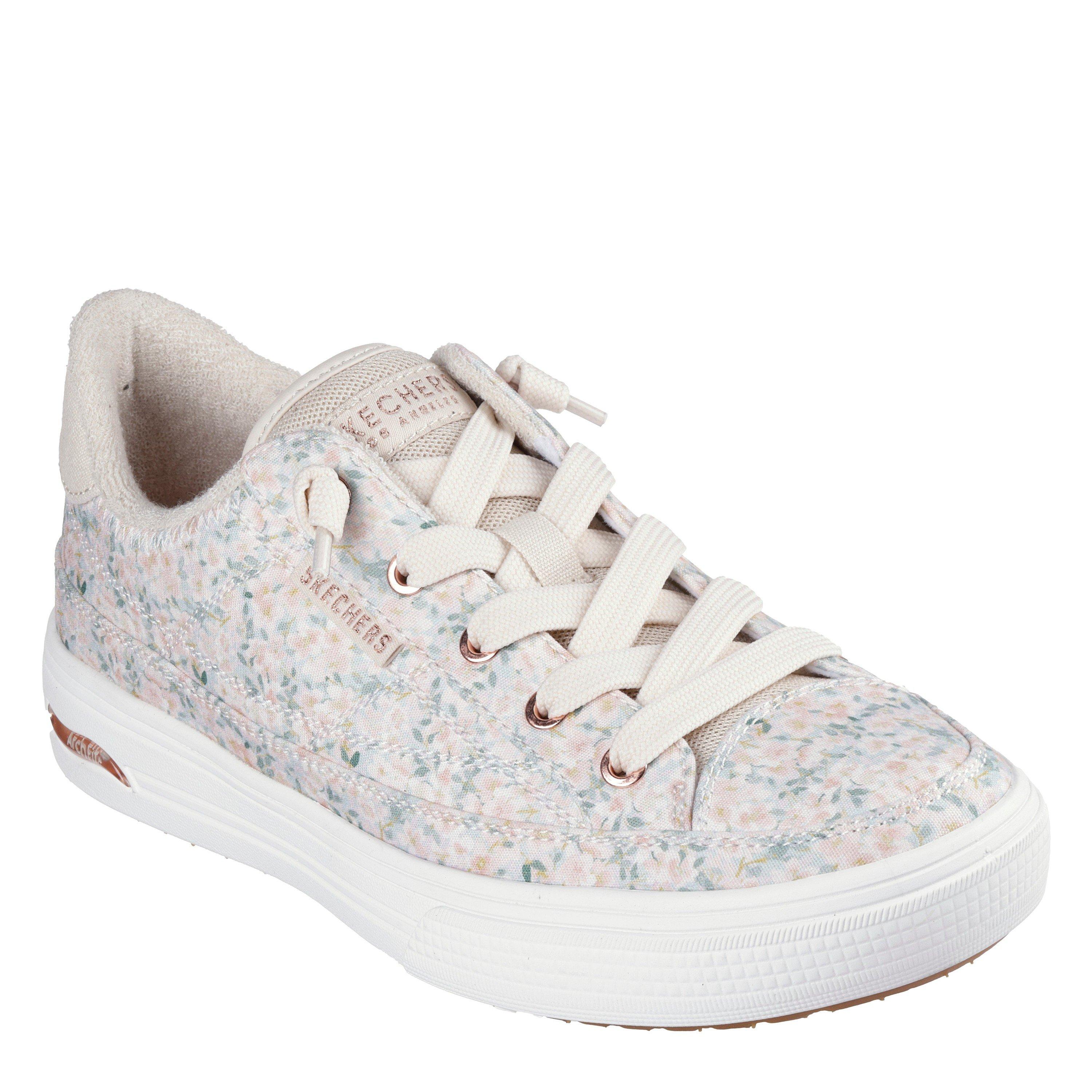 Weiß - Skechers - Skechers Arch Fit Arcade - Flowa Powa Low-Top Trainers Womens - 4