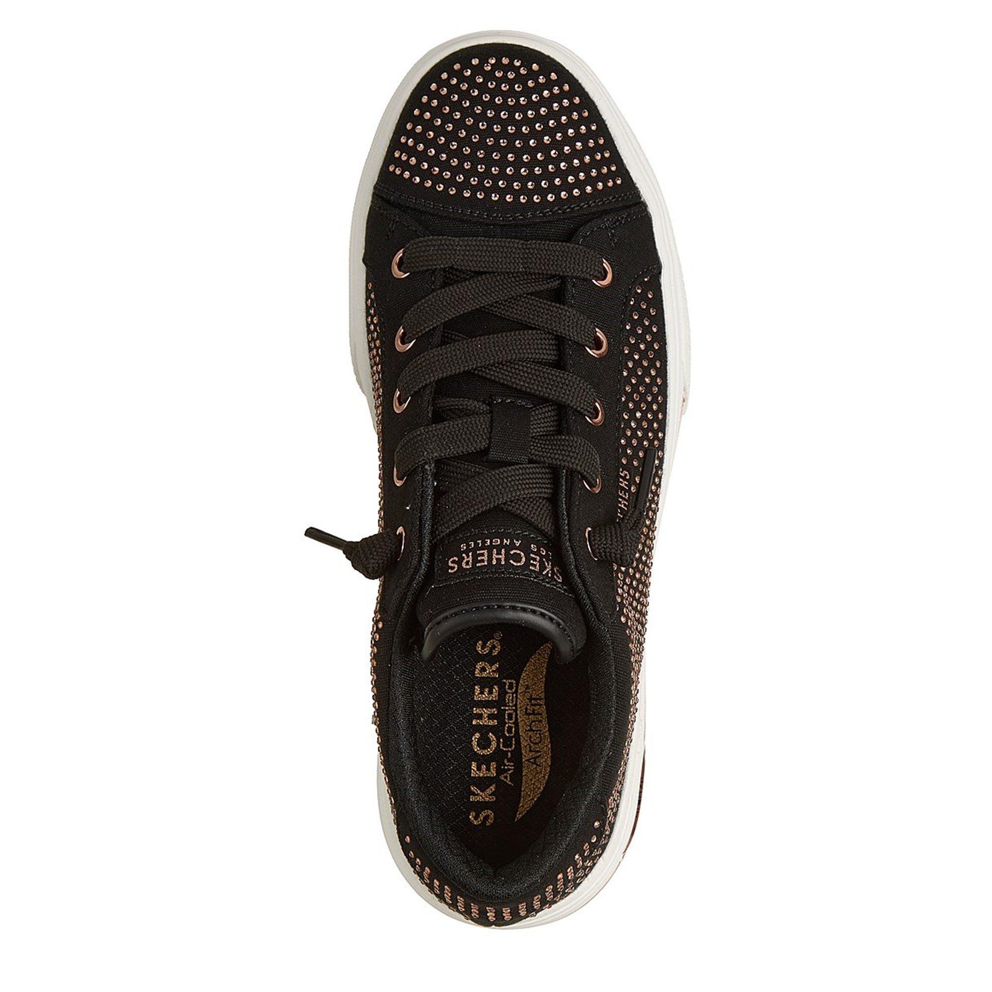Black/Gold - Skechers - Slip On Trainers - 5