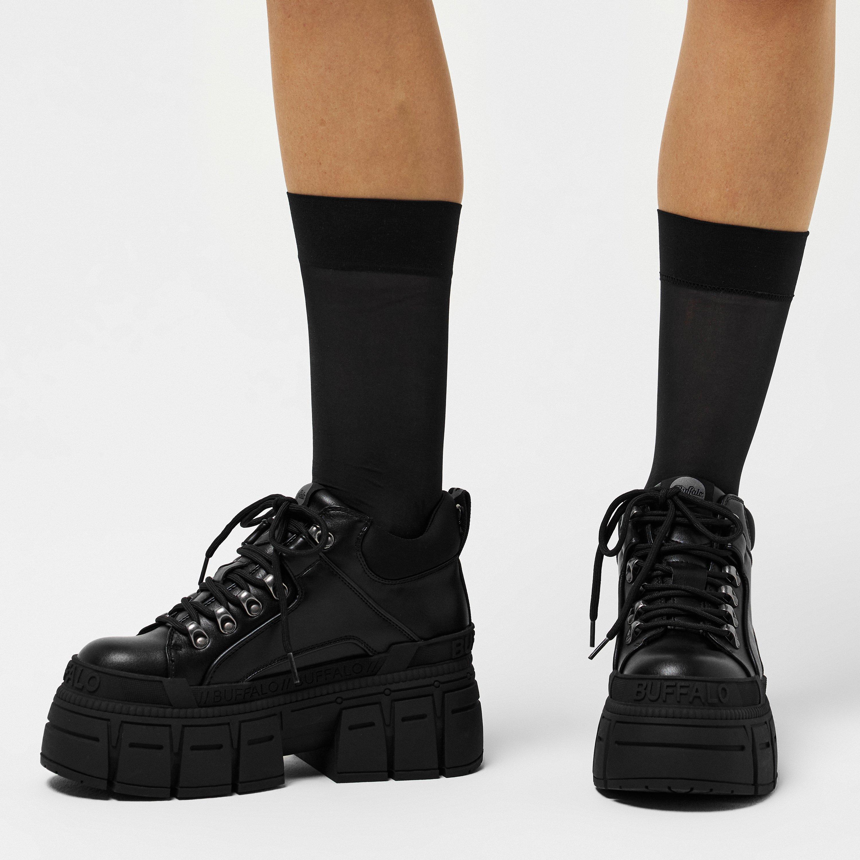 Black - Buffalo - Women's Hike LO Chunky Trainers - 3