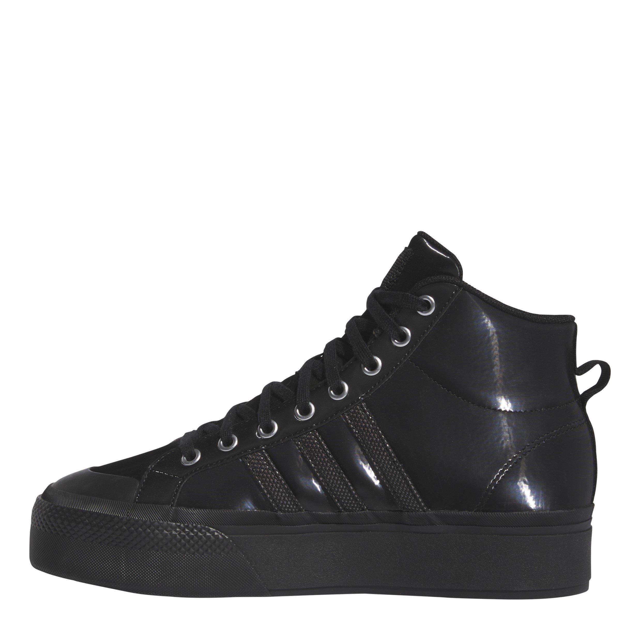 Black/Charcoal - adidas - Bravada 2.0 Mid Platform High-Top Trainers Womens - 2