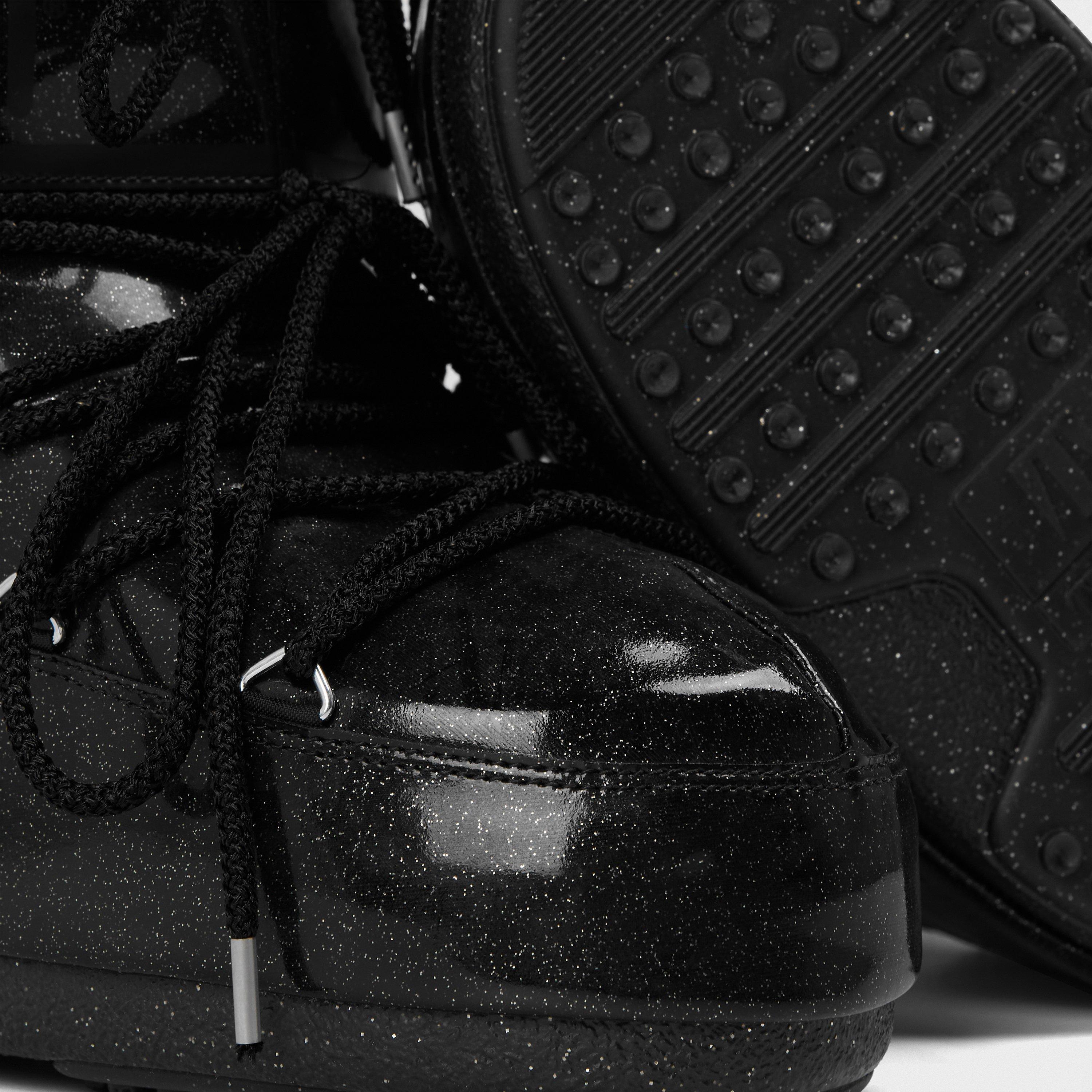 Black - Moon Boot - Women's Low Glitter Snow Boots - 3