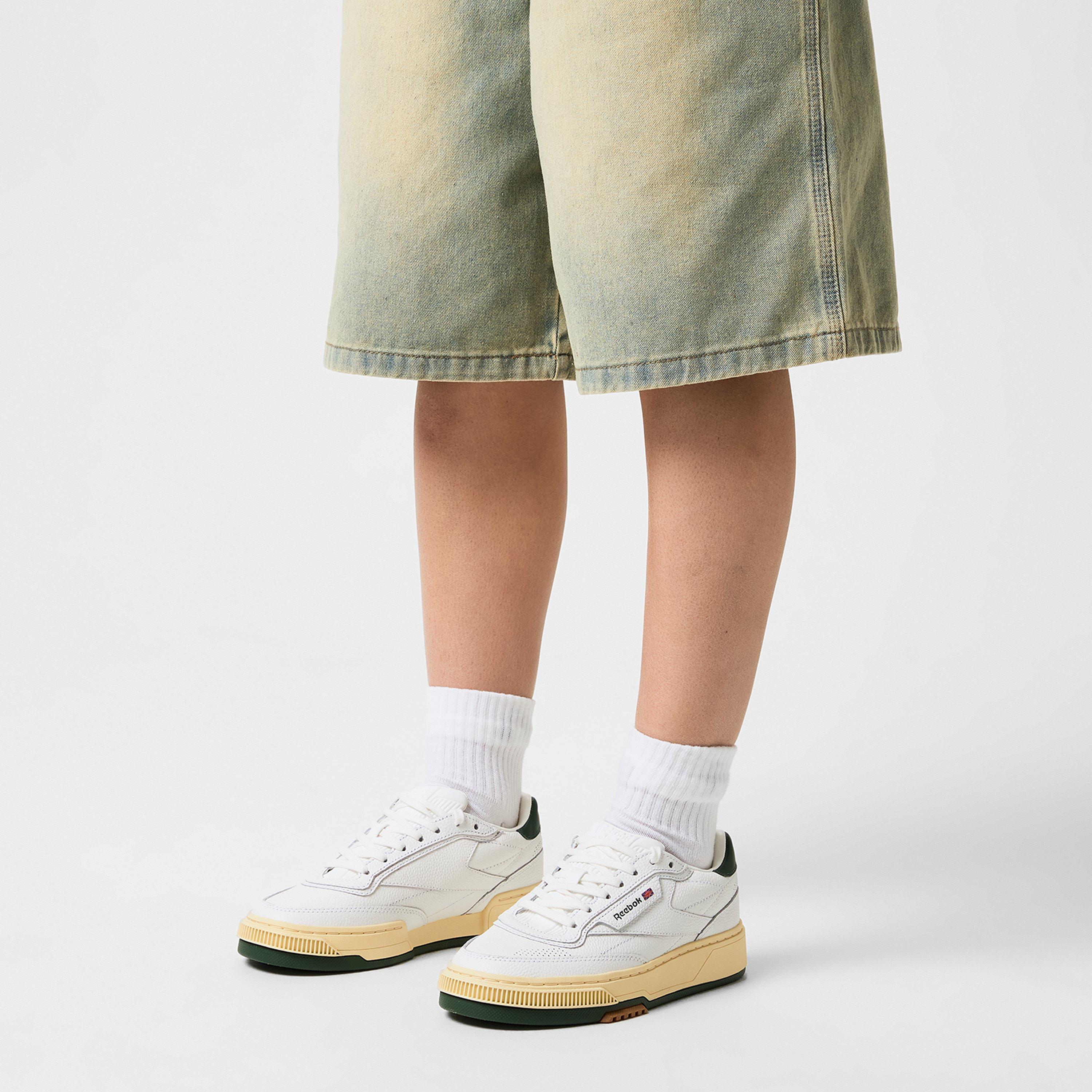 White Green - Reebok - Women's Club Low-Top Trainers - 2