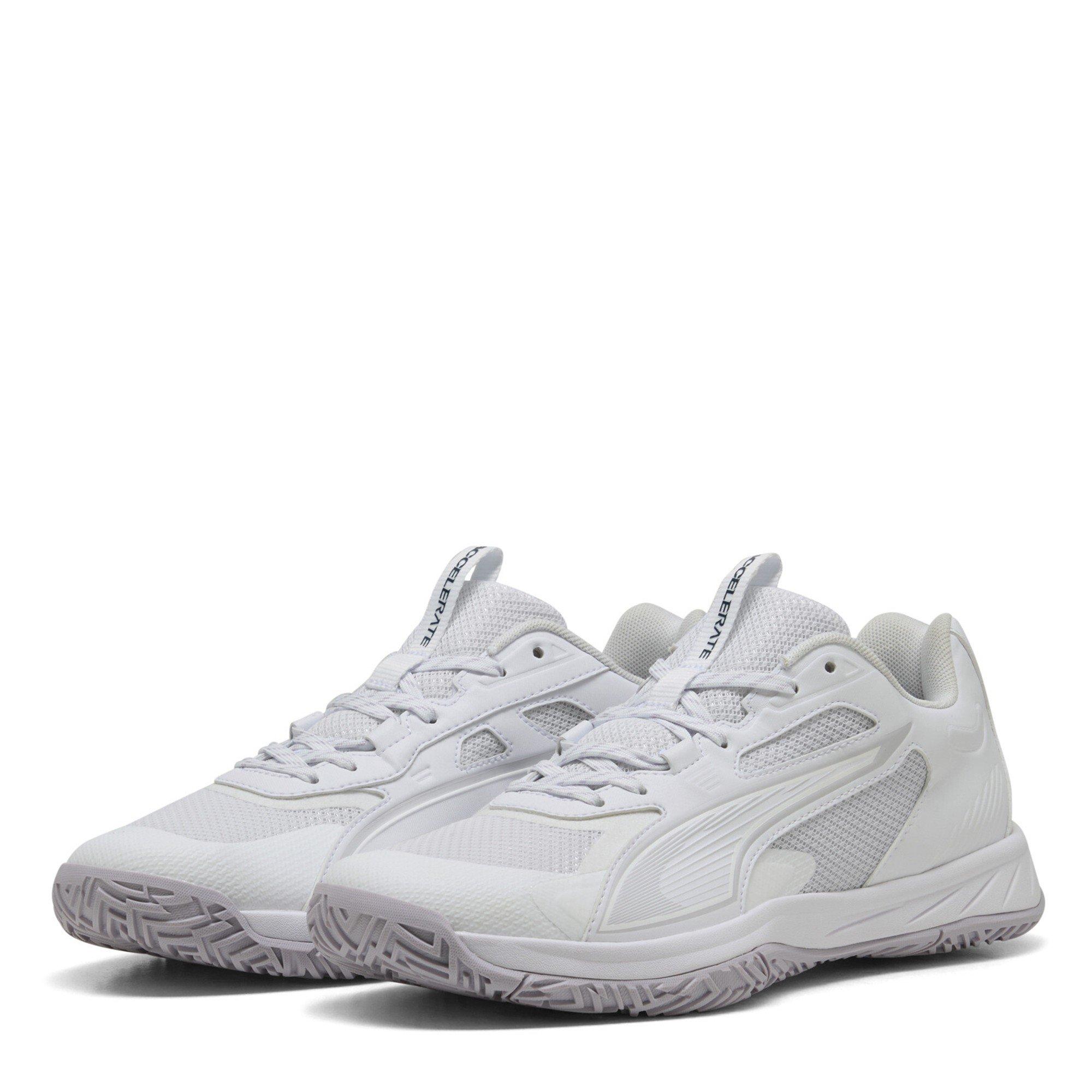 Weiß-Lila - Puma - Women's Accelerate Pro W+ 4 Game On Handball Trainers - 1