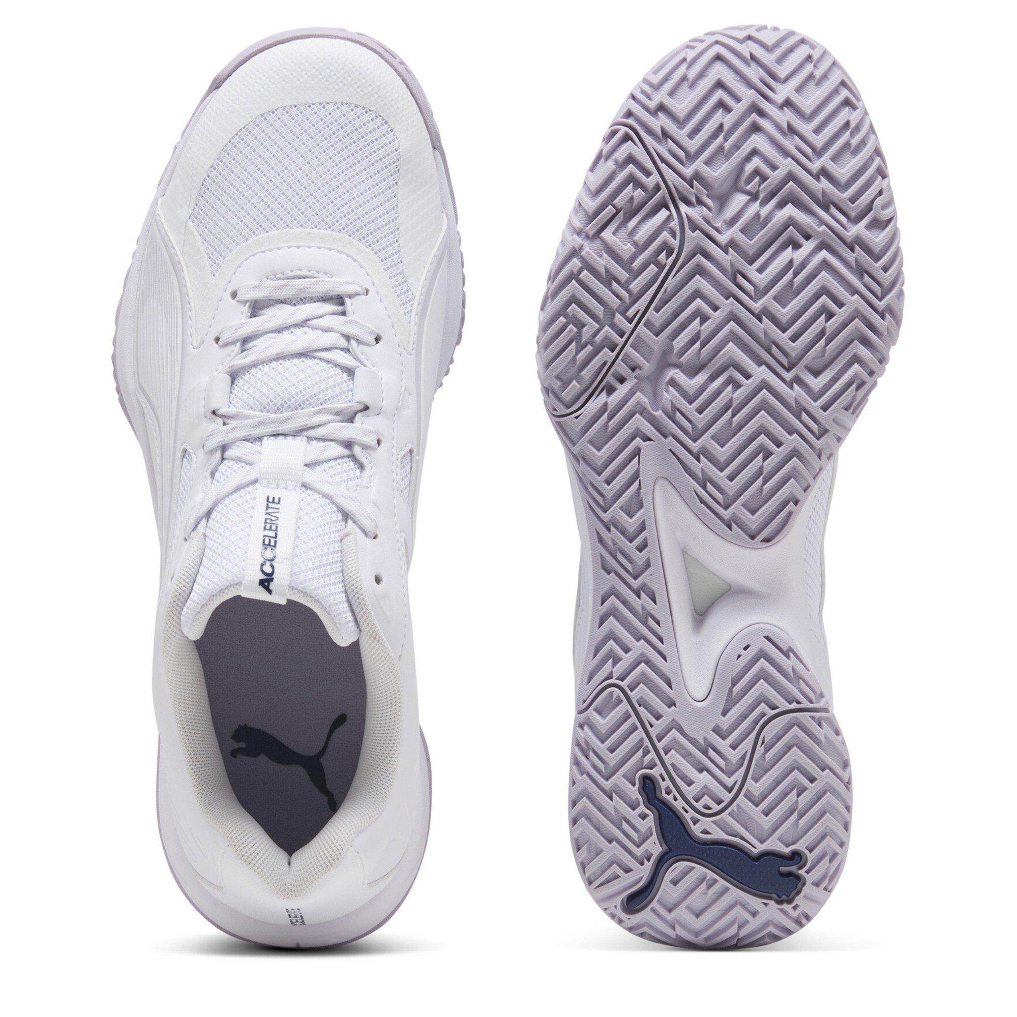 Weiß-Lila - Puma - Women's Accelerate Pro W+ 4 Game On Handball Trainers - 3